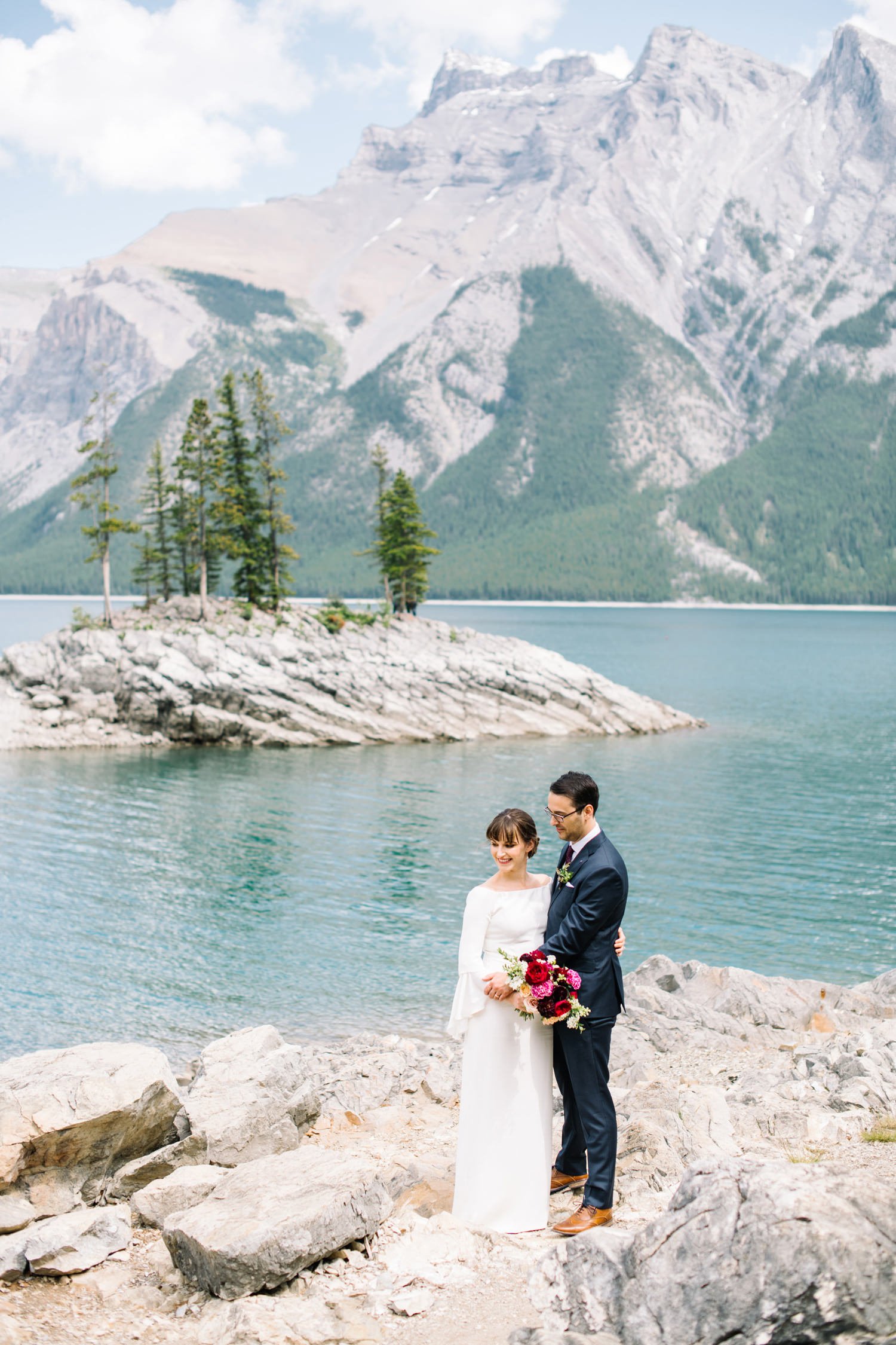 Banff Springs Lake Minnewanka Wedding