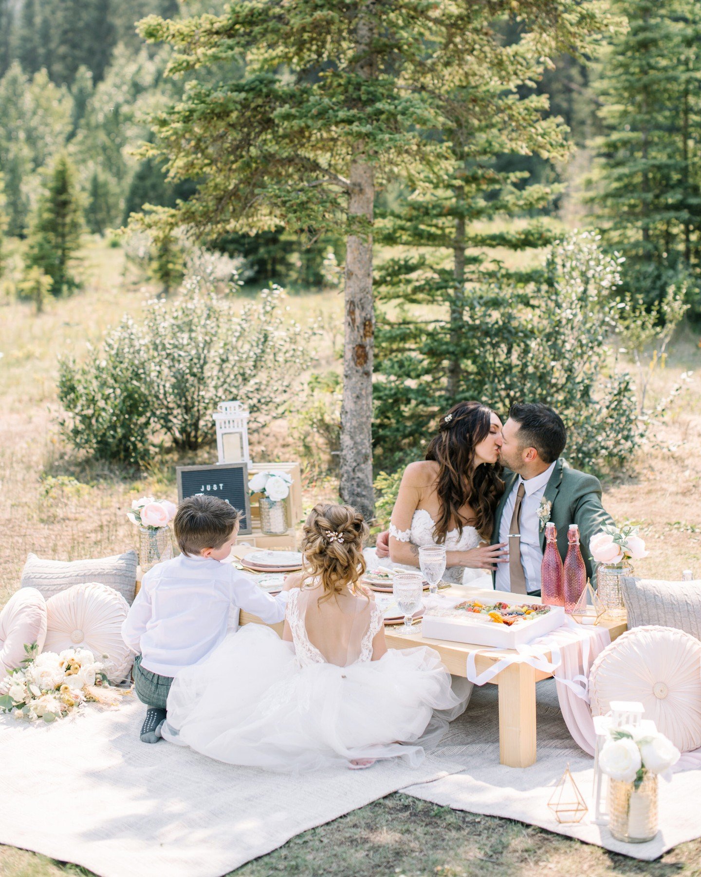 The joining of two families and the cutest elopement picnic. 
#canmoreelopement #intimatewedding 
#picnicwedding