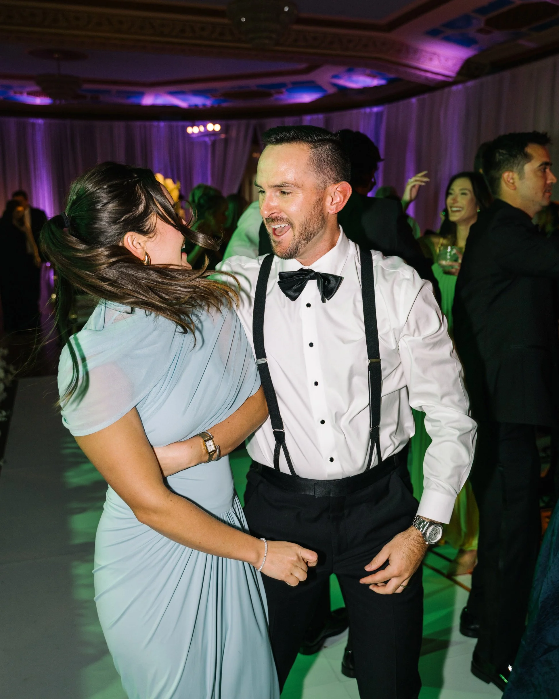 Wedding reception party at Fairmont Banff Springs