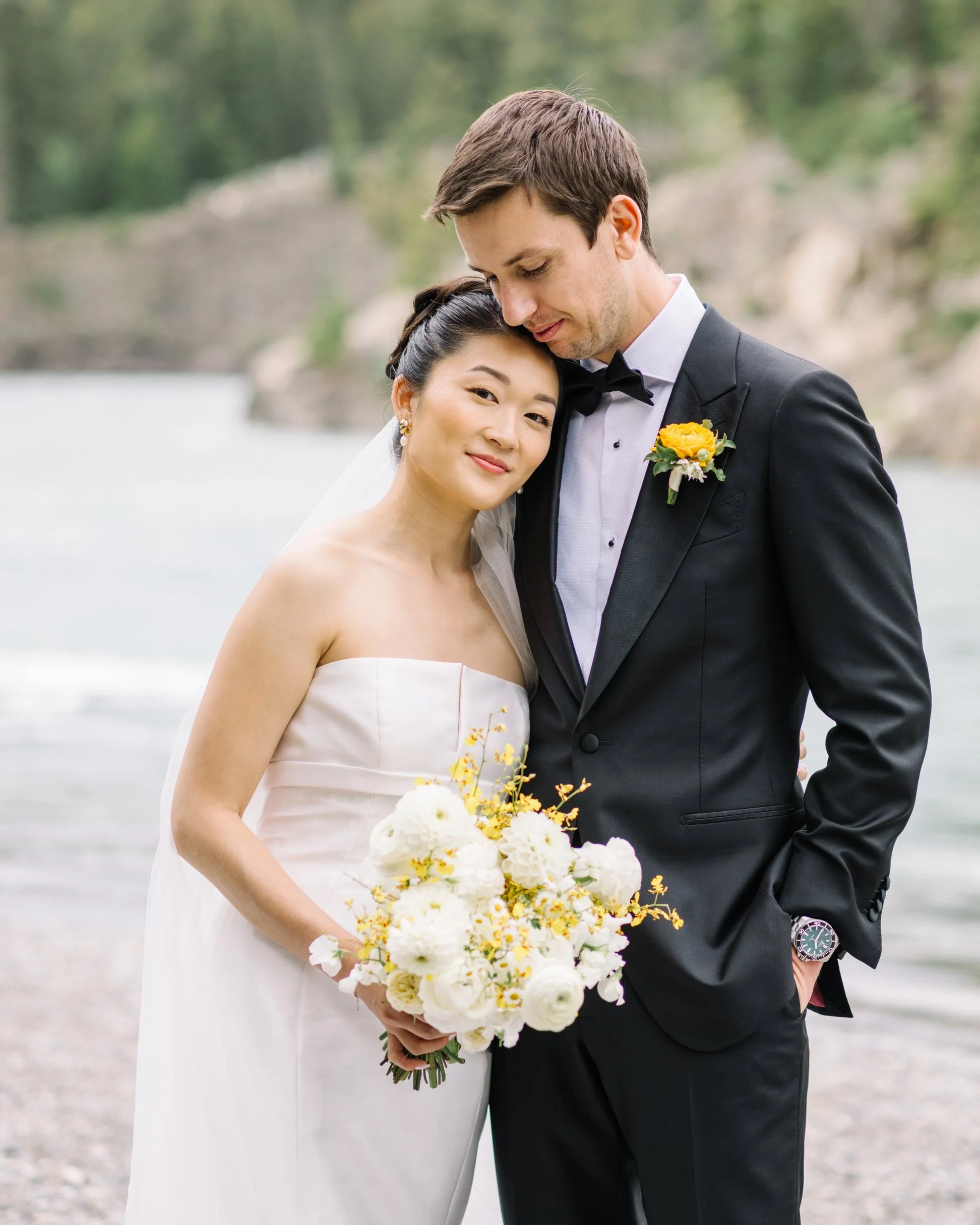 Summer wedding in Banff Alberta Canada