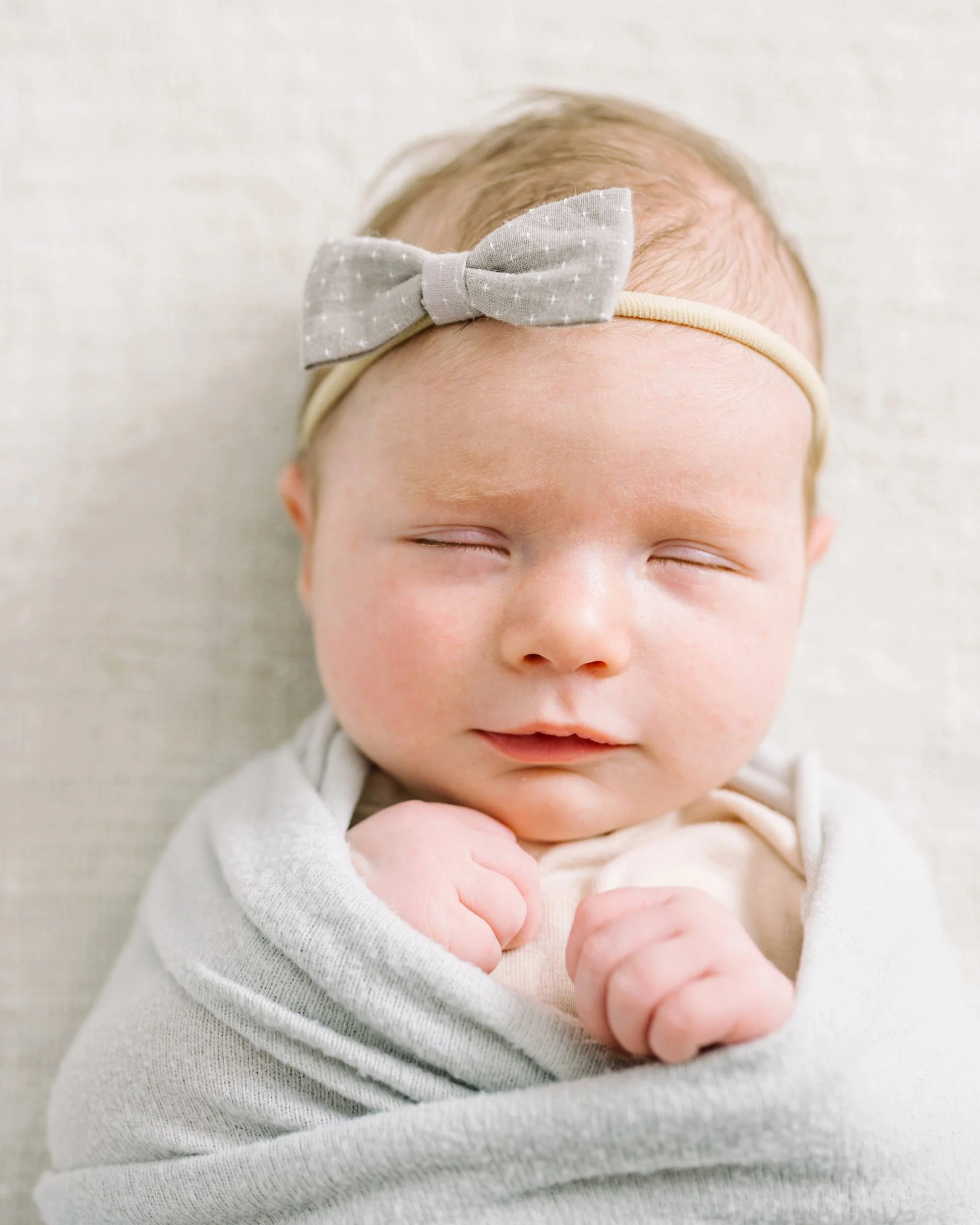 Sleeping baby during Calgary newborn session