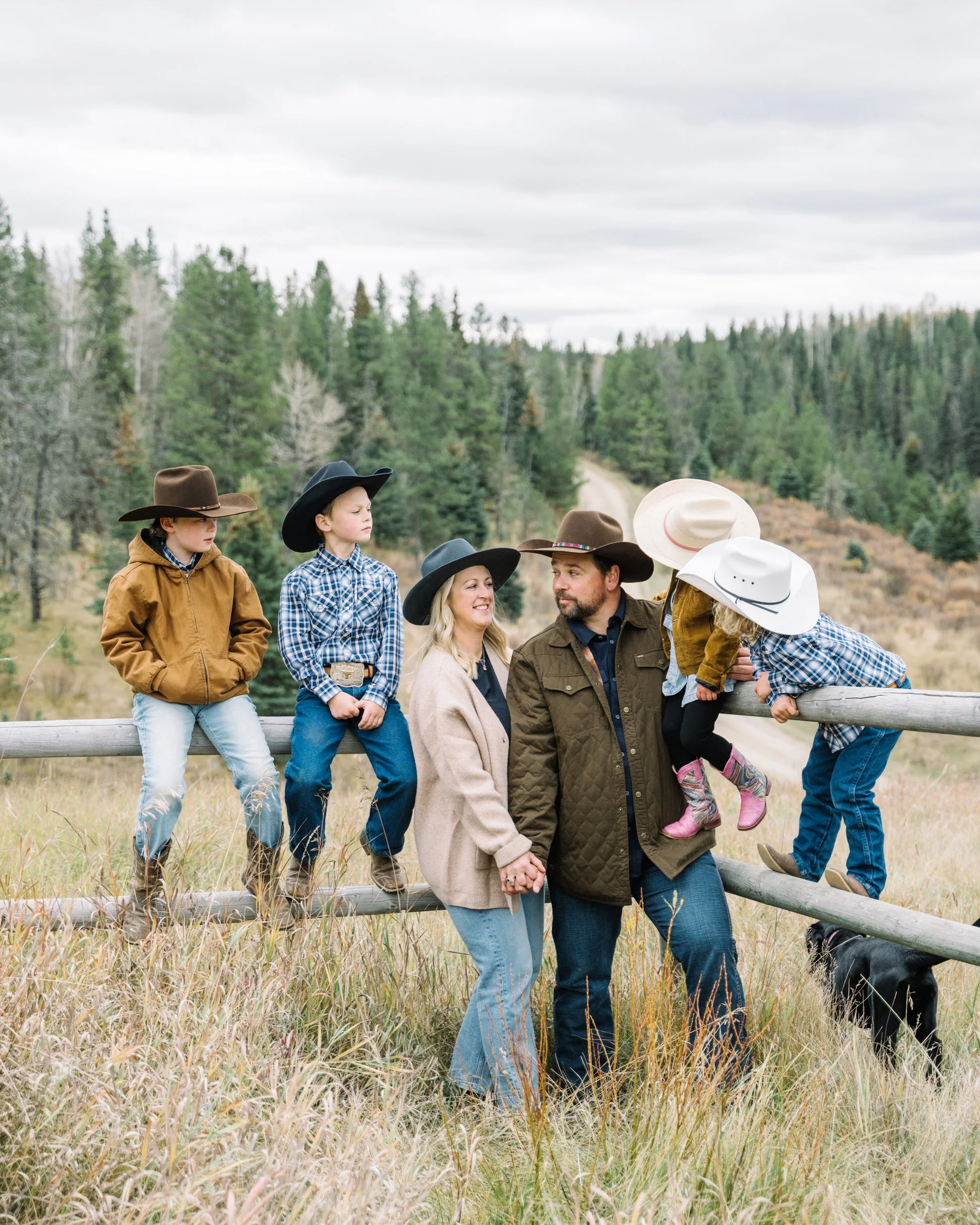 Fall family session at Ranche 