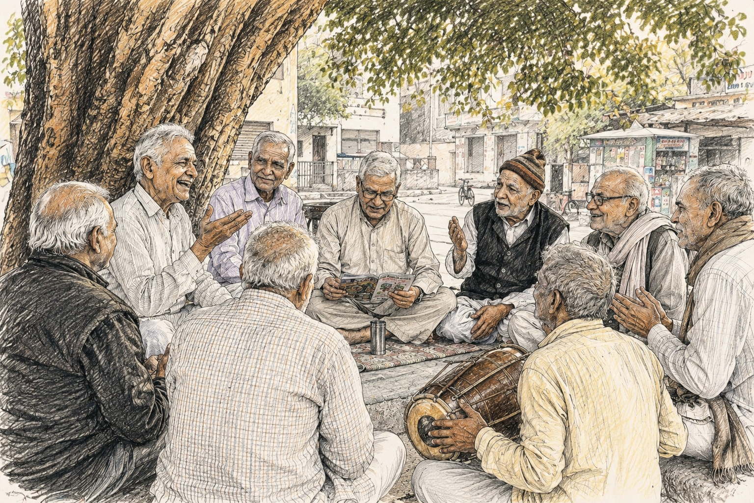 Vedant article men talk under tree 19-06-26.png