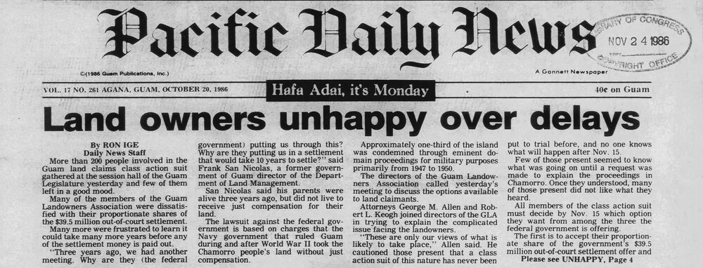 Pacific Daily News_Oct 20 1986_Pg.1