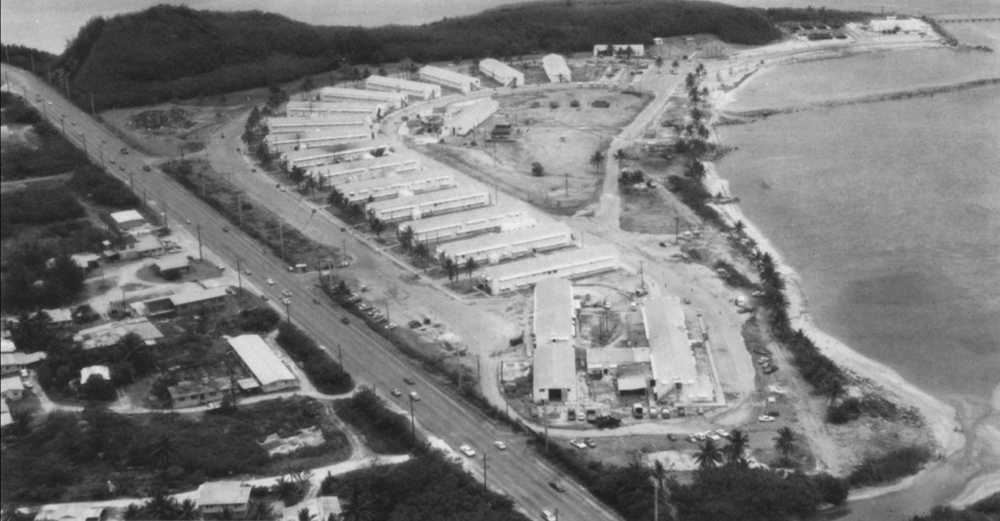 Camp Asan on Guam, at the start of Operation New Life, and before the arrival of the first refugees, April 23, 1975. From the collections of the Republic of Vietnam Historical Society (RVNHS)