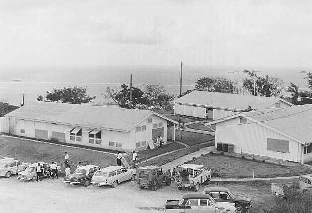 Congress of Micronesia buildings, Capitol Hill, Saipan, 1969. UN Photo. Courtesy of UH Manoa - Hamilton Pacific TT Archives Photos