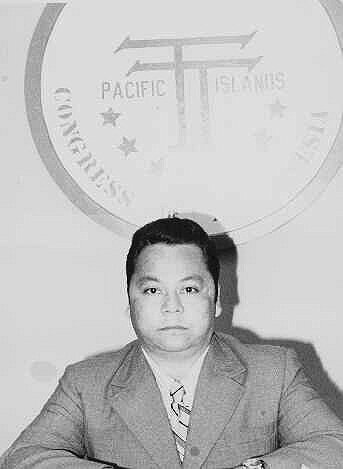 Congress of Micronesia Congressman Pedro P. Tenorio, Marianas District. He was later a member of the Marianas Political Status Commission.Courtesy of UH Manoa - Hamilton Pacific TT Archives Photos 