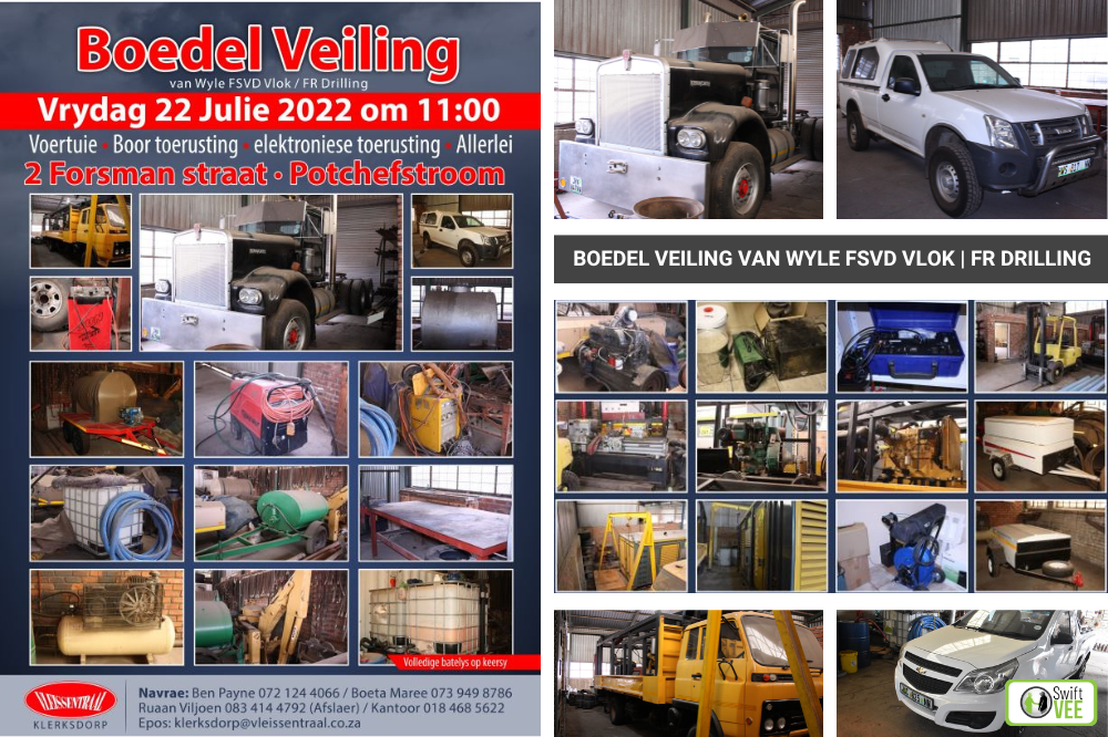Die Boedel Veiling van Wyle FSVD Vlok | FR Drilling