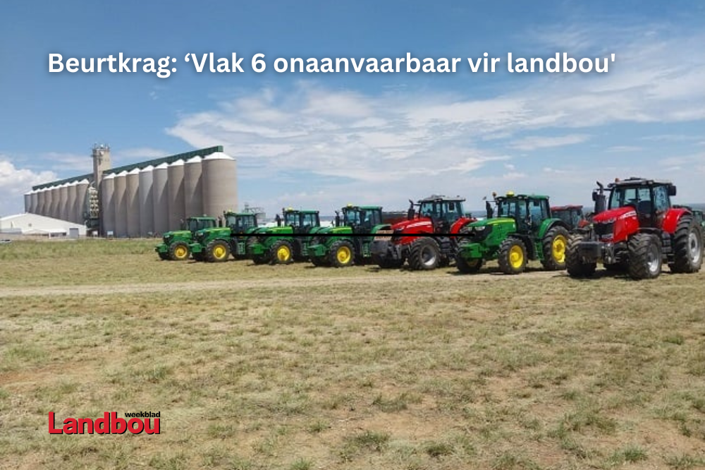 Beurtkrag: ‘Vlak 6 onaanvaarbaar vir landbou'