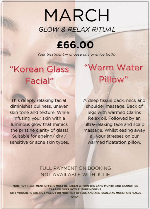 Treatment Offer for March ❤️