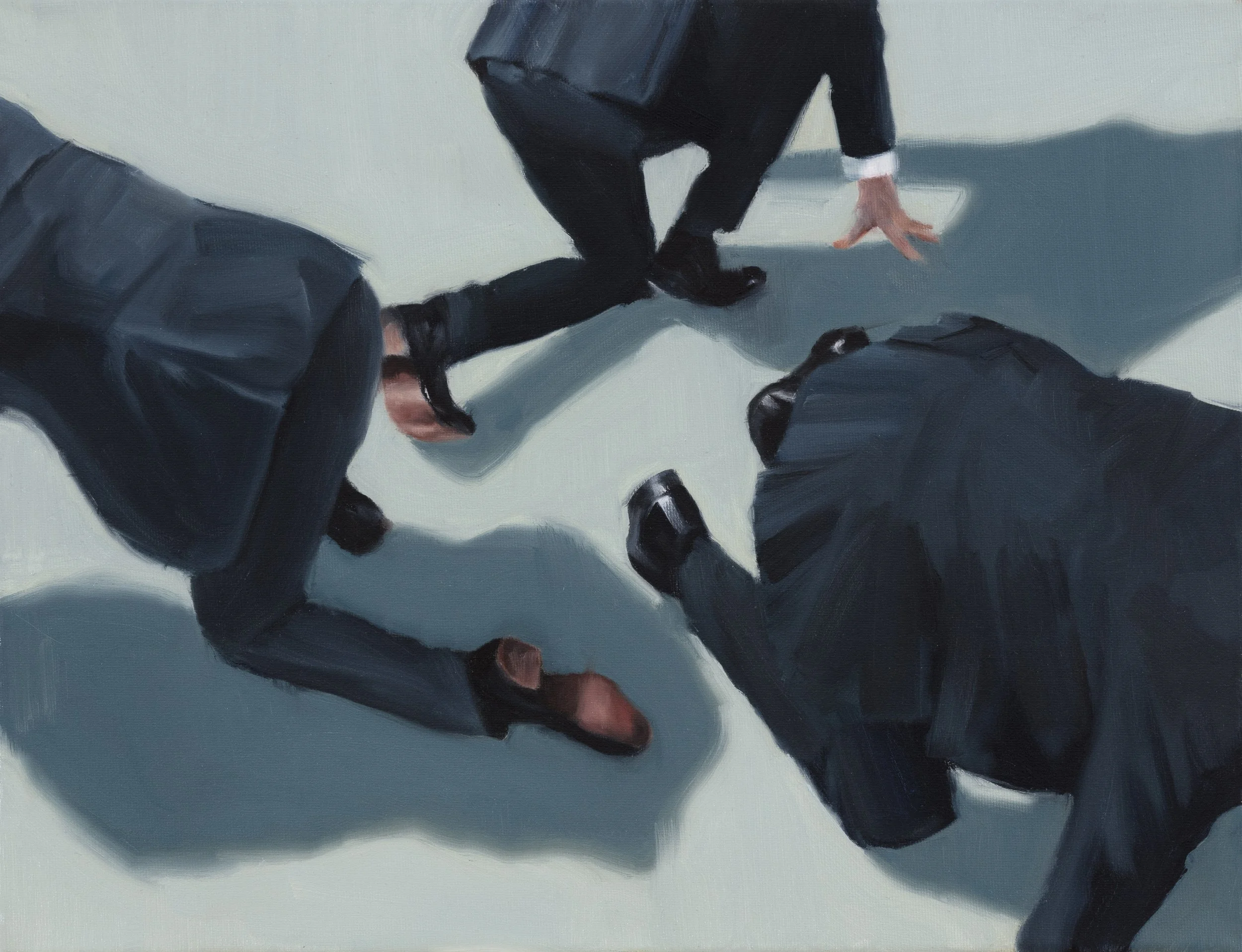 Off Center  2025 Oil on canvas 50 x 70 cm.