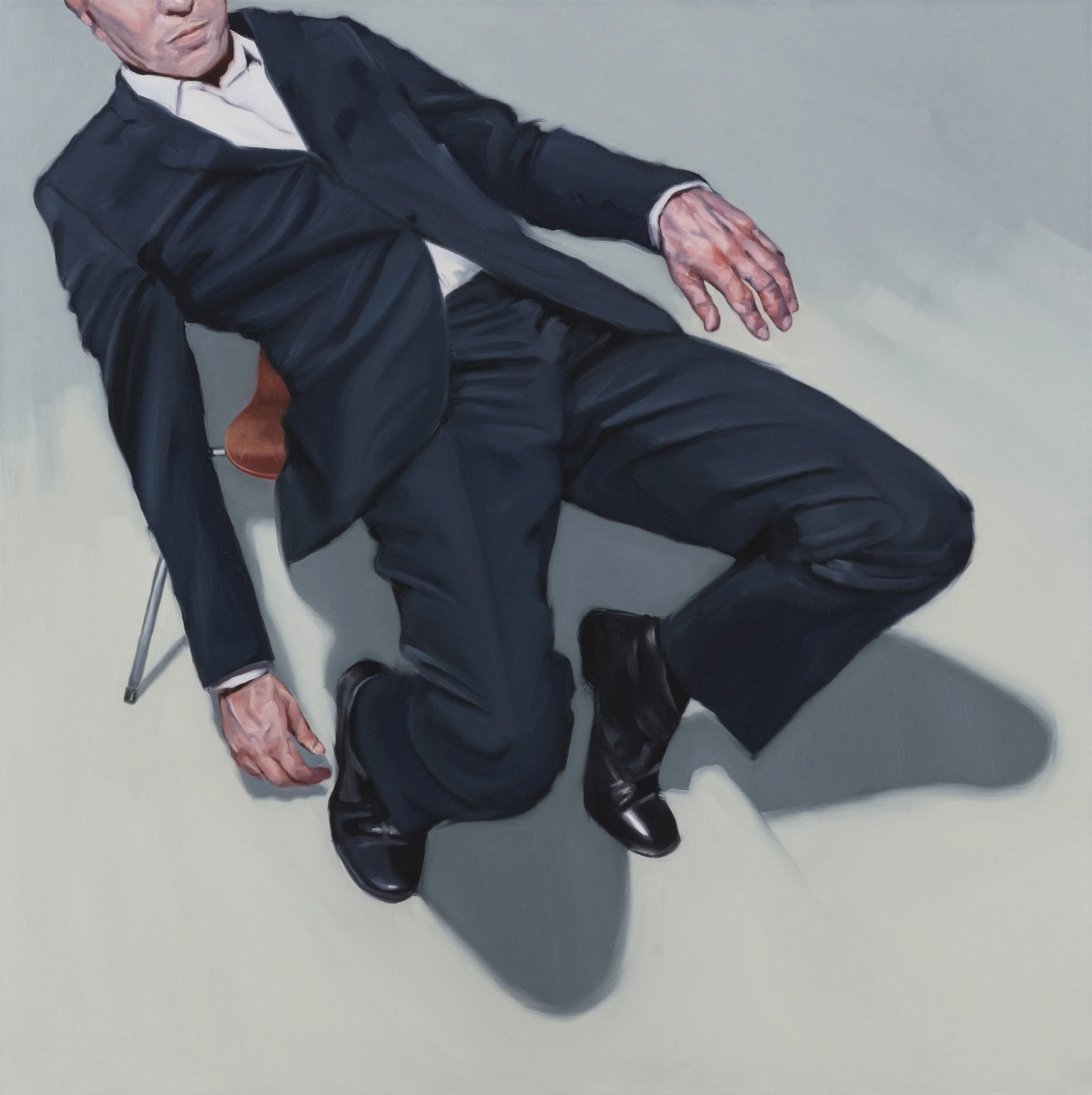 Drop 2025 Oil on canvas 100 x 100 cm.