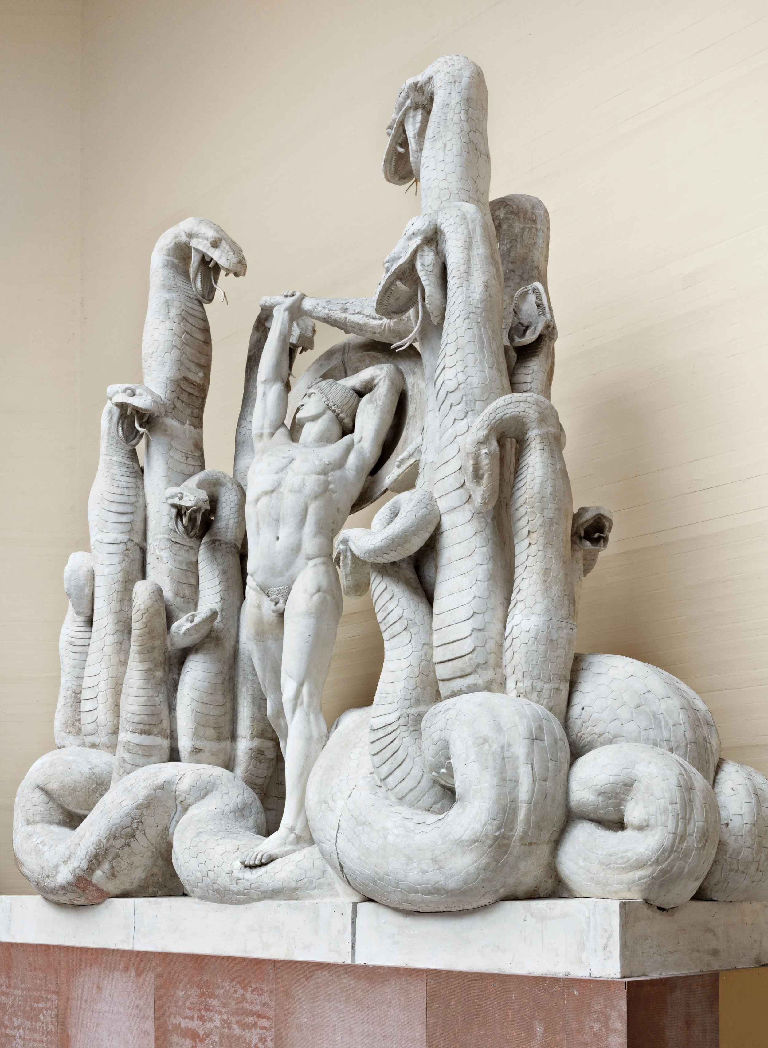 Rudolph Tegner: Hercules and the Hydra (Herakles og Hydraen), 1919, plaster