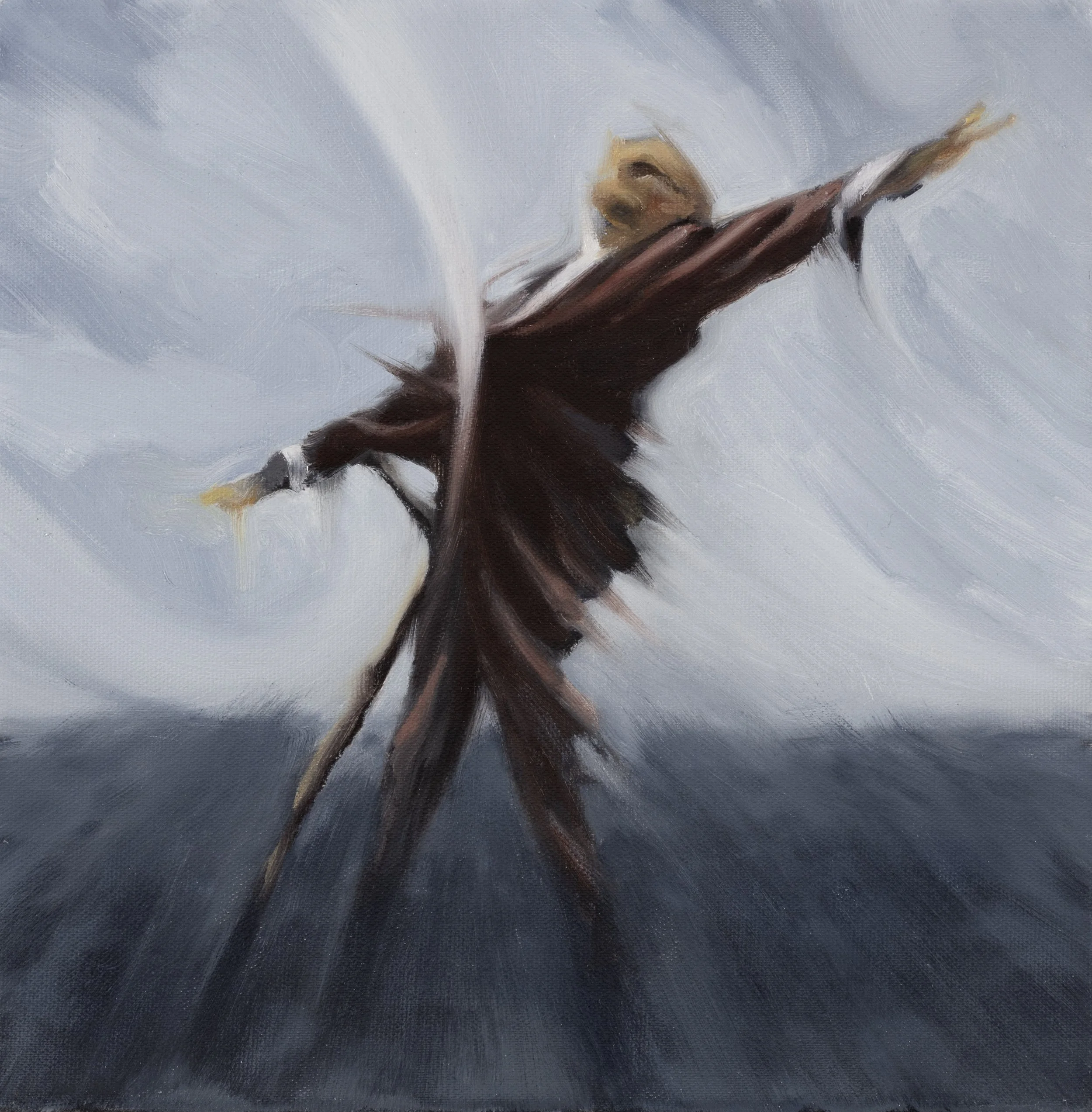 Scarecrow 2025 Oil on canvas 30 x 30 cm.