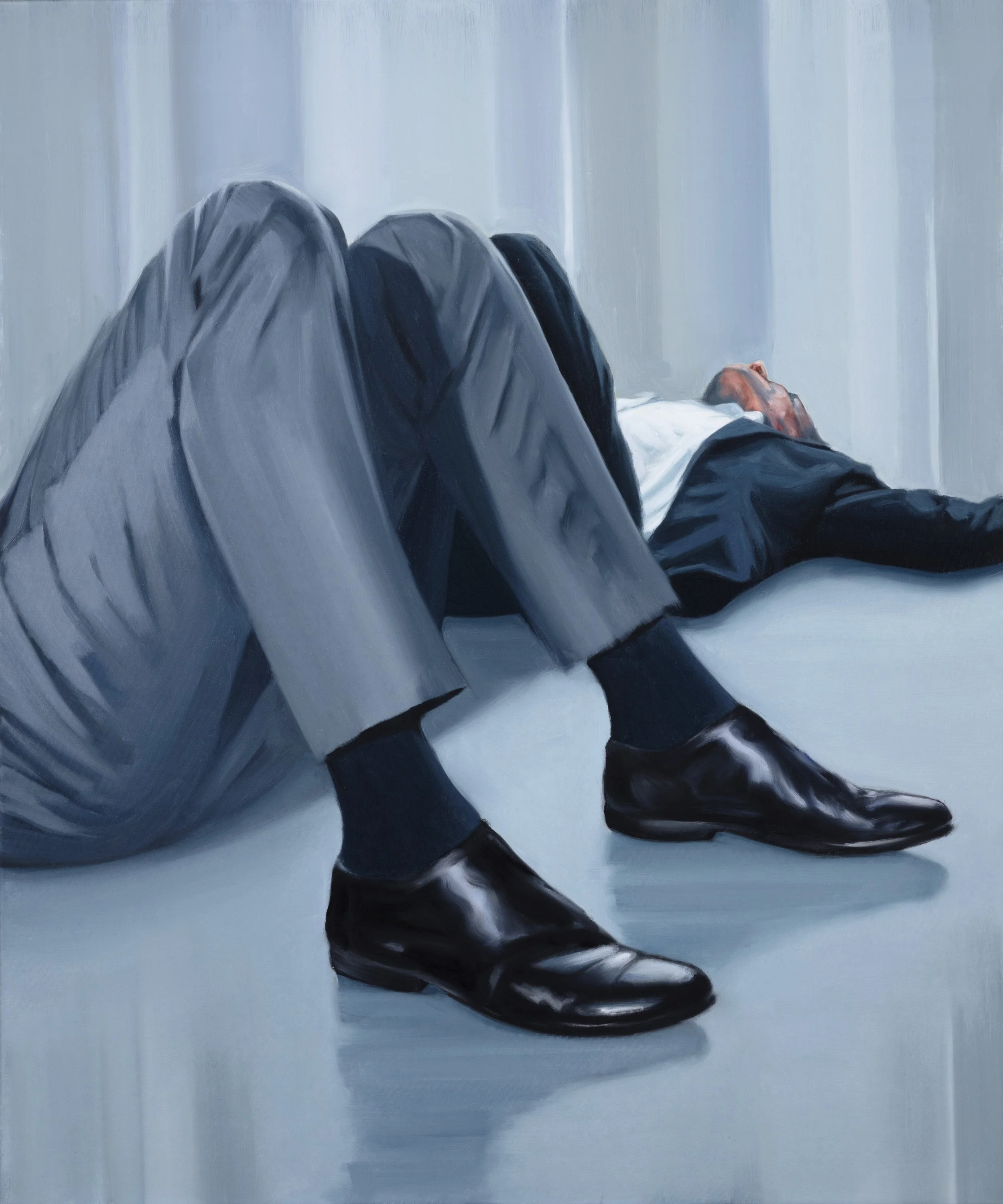 Blueland Fall Variation No. 3  2026 Oil on canvas 120 x 100 cm.