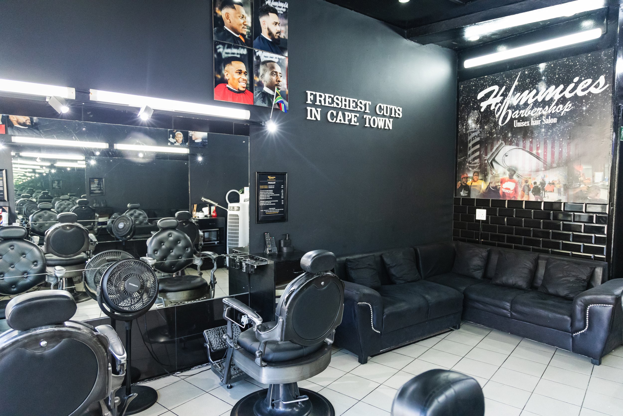 Hammies Barbershop Main Road inside the shop