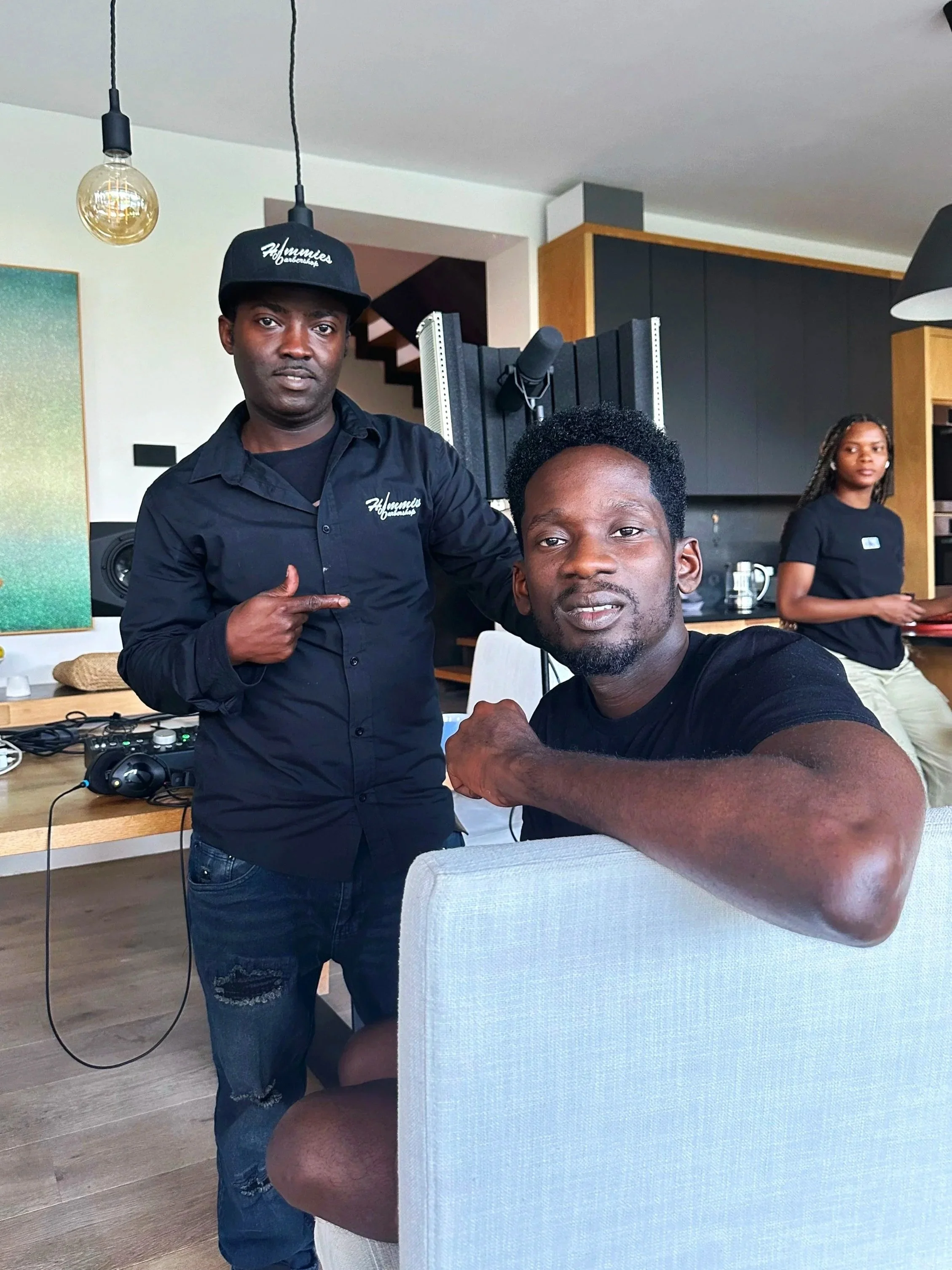Hammies Barbershop with Mr Eazi.