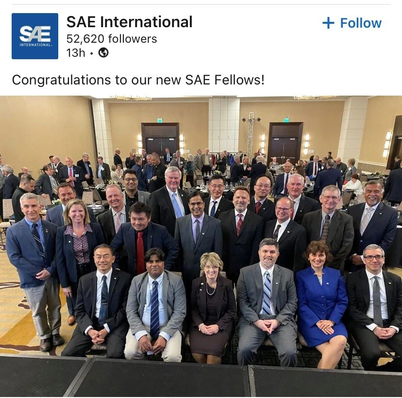 Congrats to SAE Fellow, Scott!
