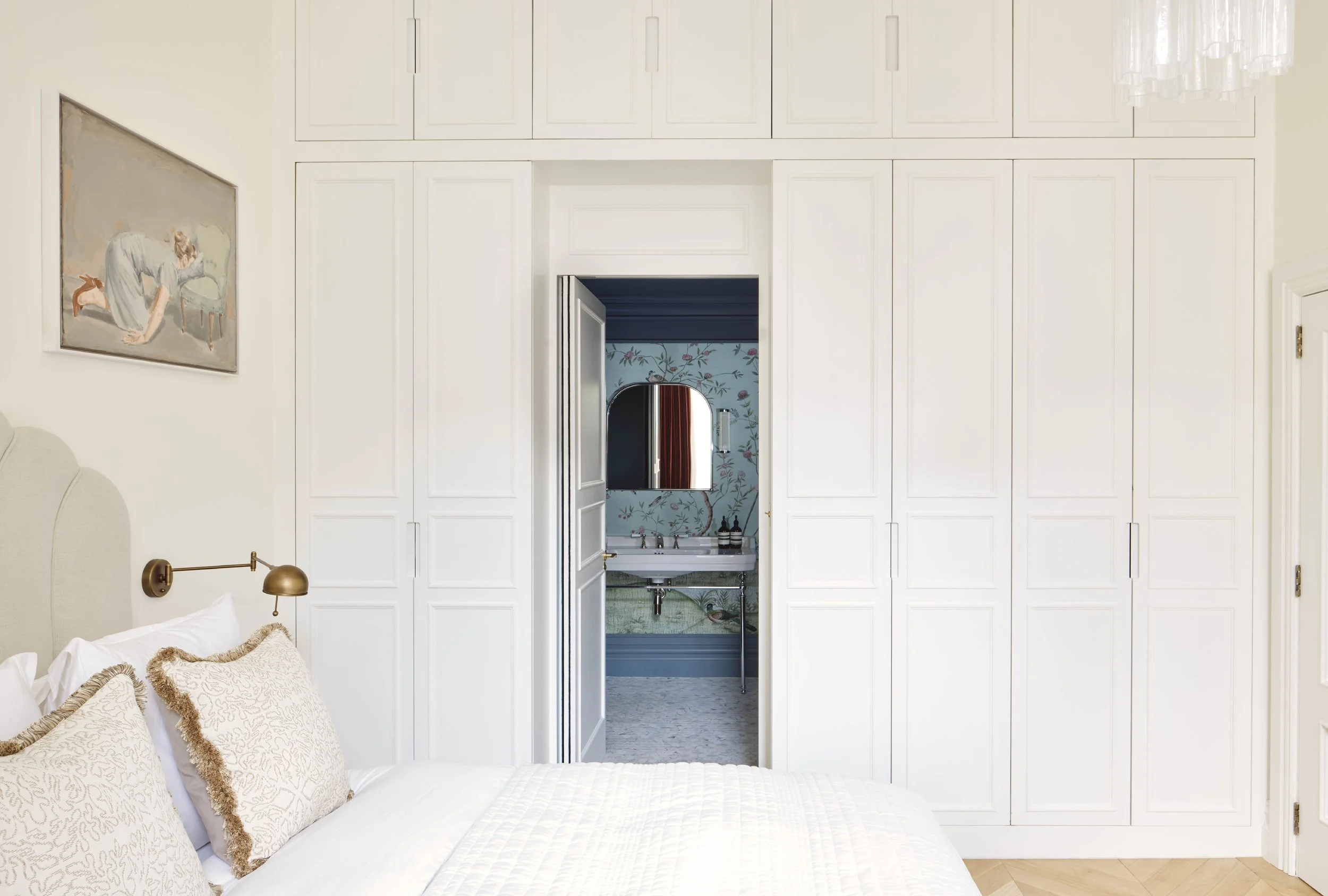 Curated visual reference: Bespoke Textured Apartment Renovation Contractors For Hire Reference: London Apartment Interior Renovation With Bespoke Designed Joinery And