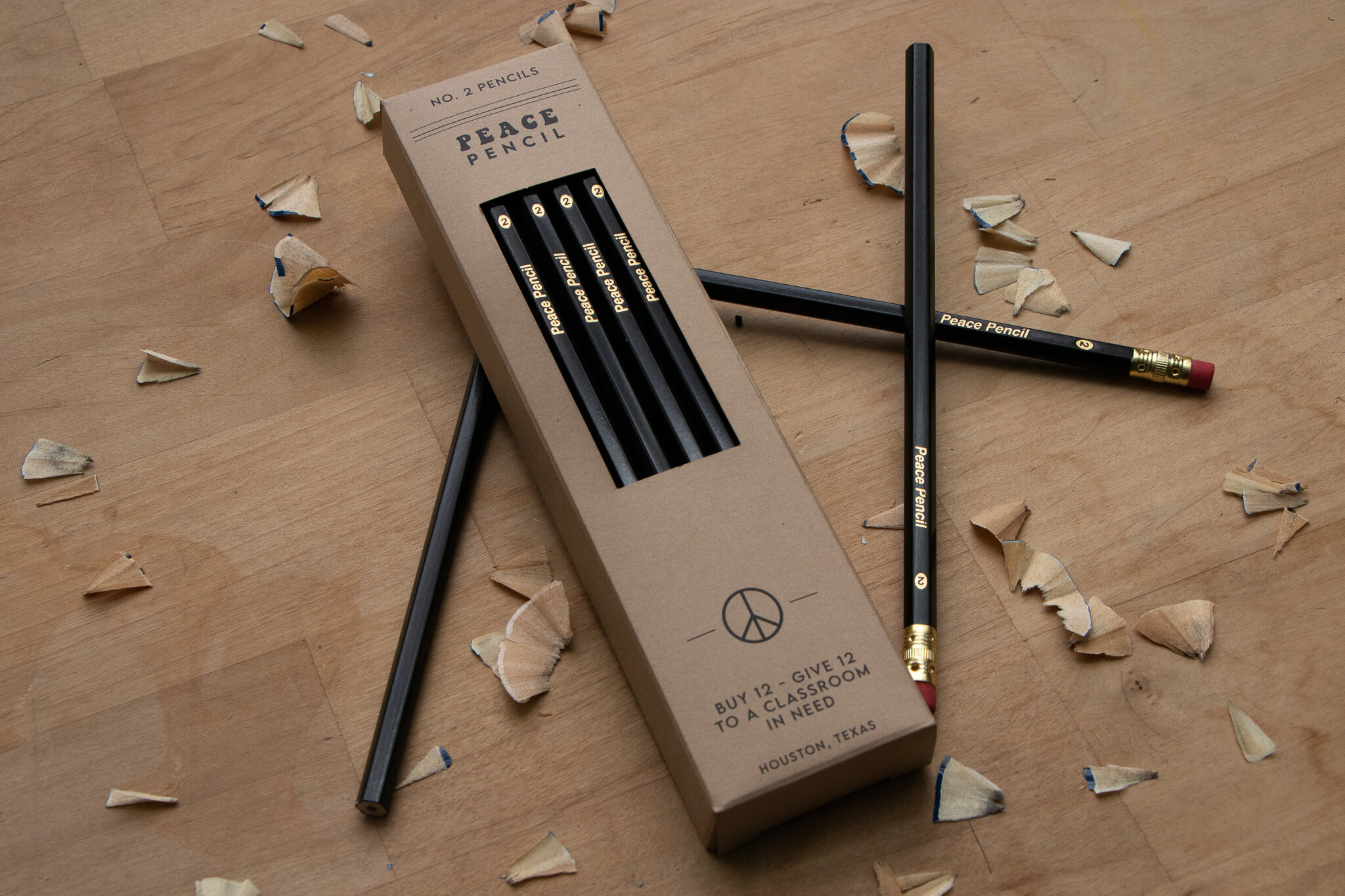 Black Pencils — Peace Pencil