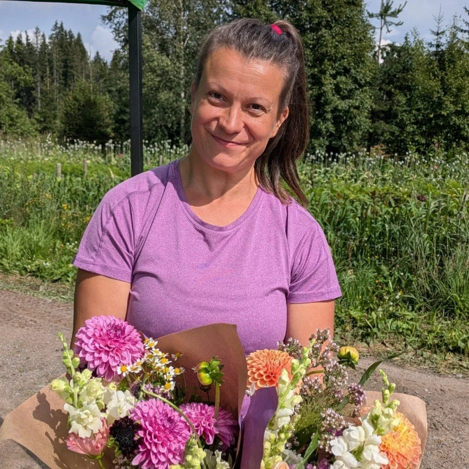 Slow Flowers Finland hallituksen puheenjohtaja Leena-Mari Oksanen 2026