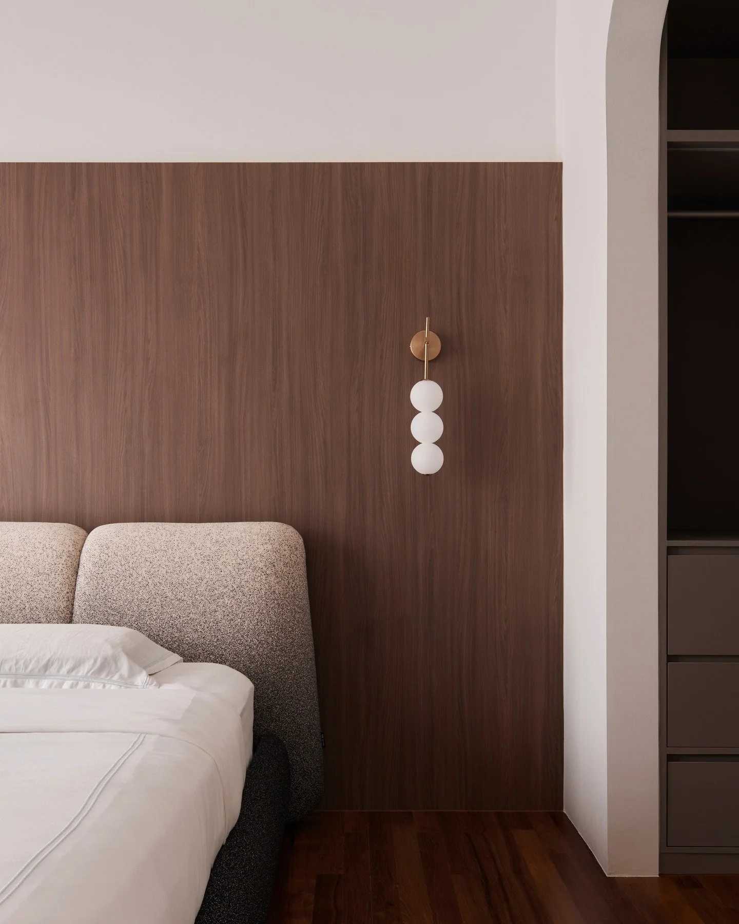 [Swipe right to see photos before renovation]

You wouldn't believe it but this bedroom used to house a cell-like space above that's only accessible by a secret entrance in the ceiling. 

Taking it all down freed up ample light and air and space - al