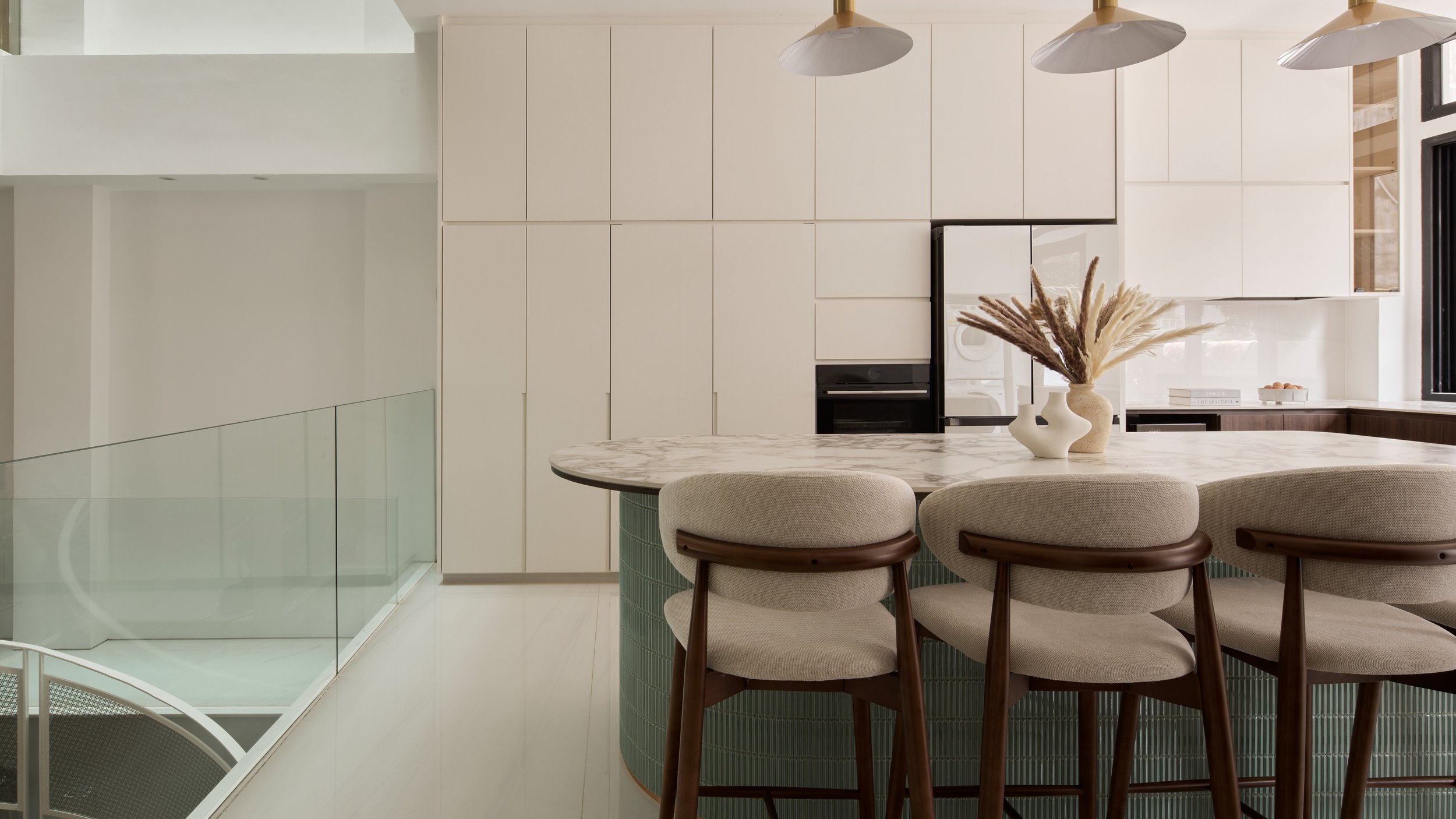 Go big with your island to make a statement with your kitchen.