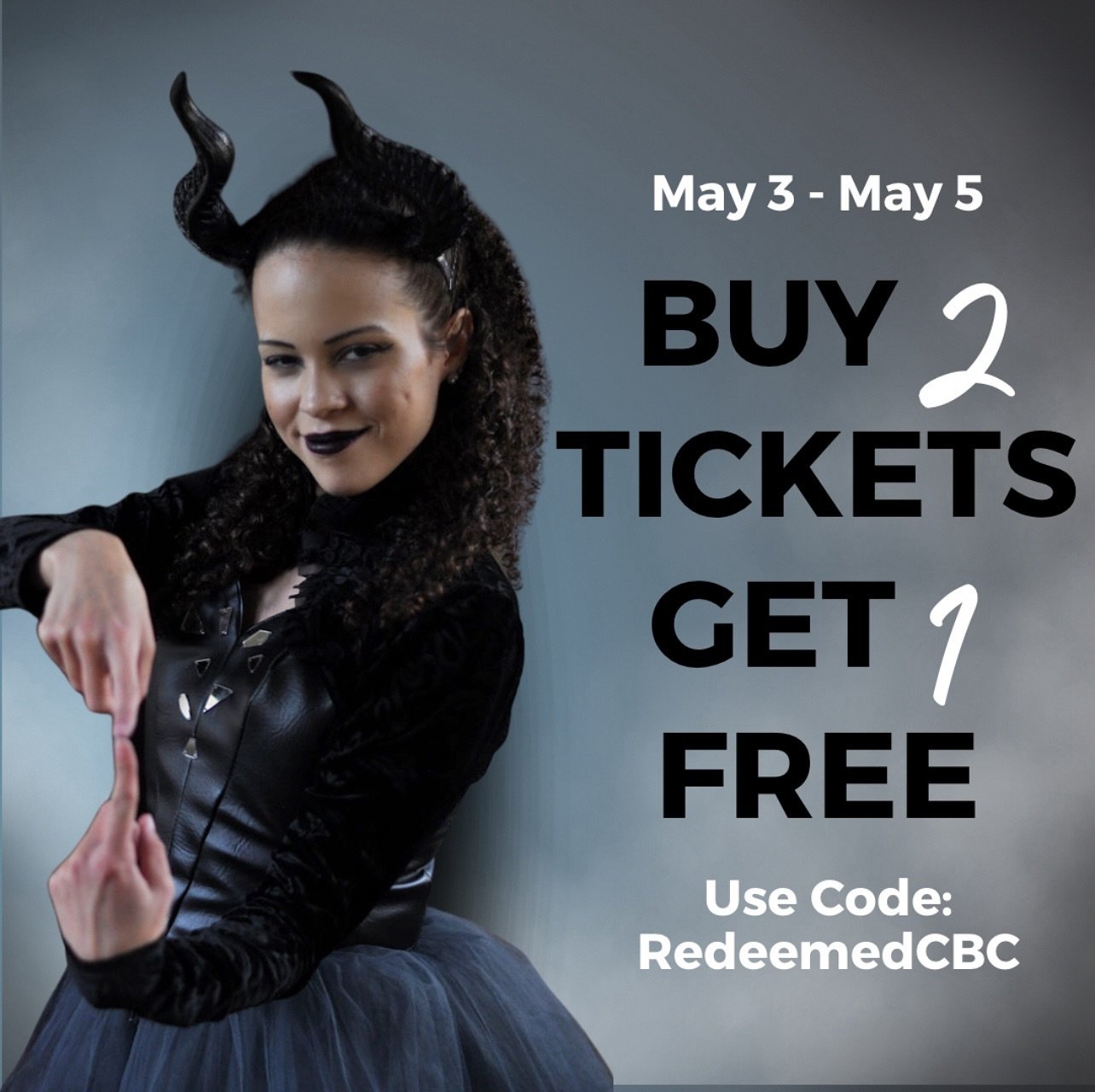 Dive into a world of redemption, passion, and grace with our brand new story ballet, &lsquo;A Villain Redeemed&rsquo;! ✨ 

This weekend ONLY, don&rsquo;t miss this limited-time offer: Buy 2 tickets, get 1 FREE! Use code: &lsquo;RedeemedCBC&rsquo; at 