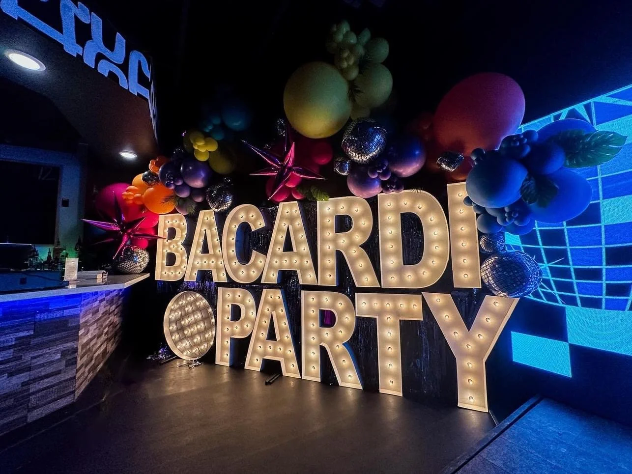Light-up marquee letters for corporate event in Huntsville, AL