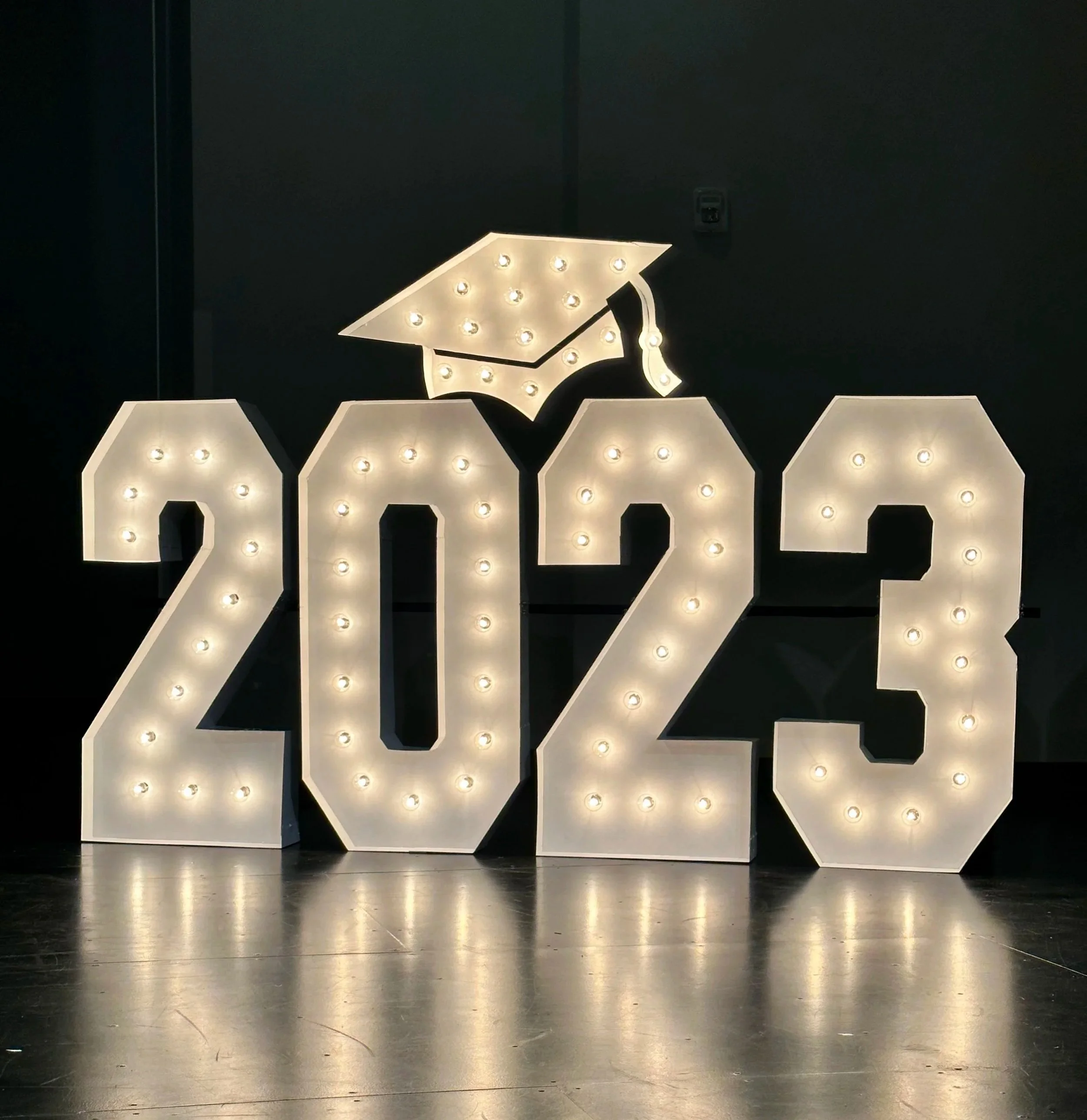 graduation marquee light up letter or number rentals Huntsville, Al