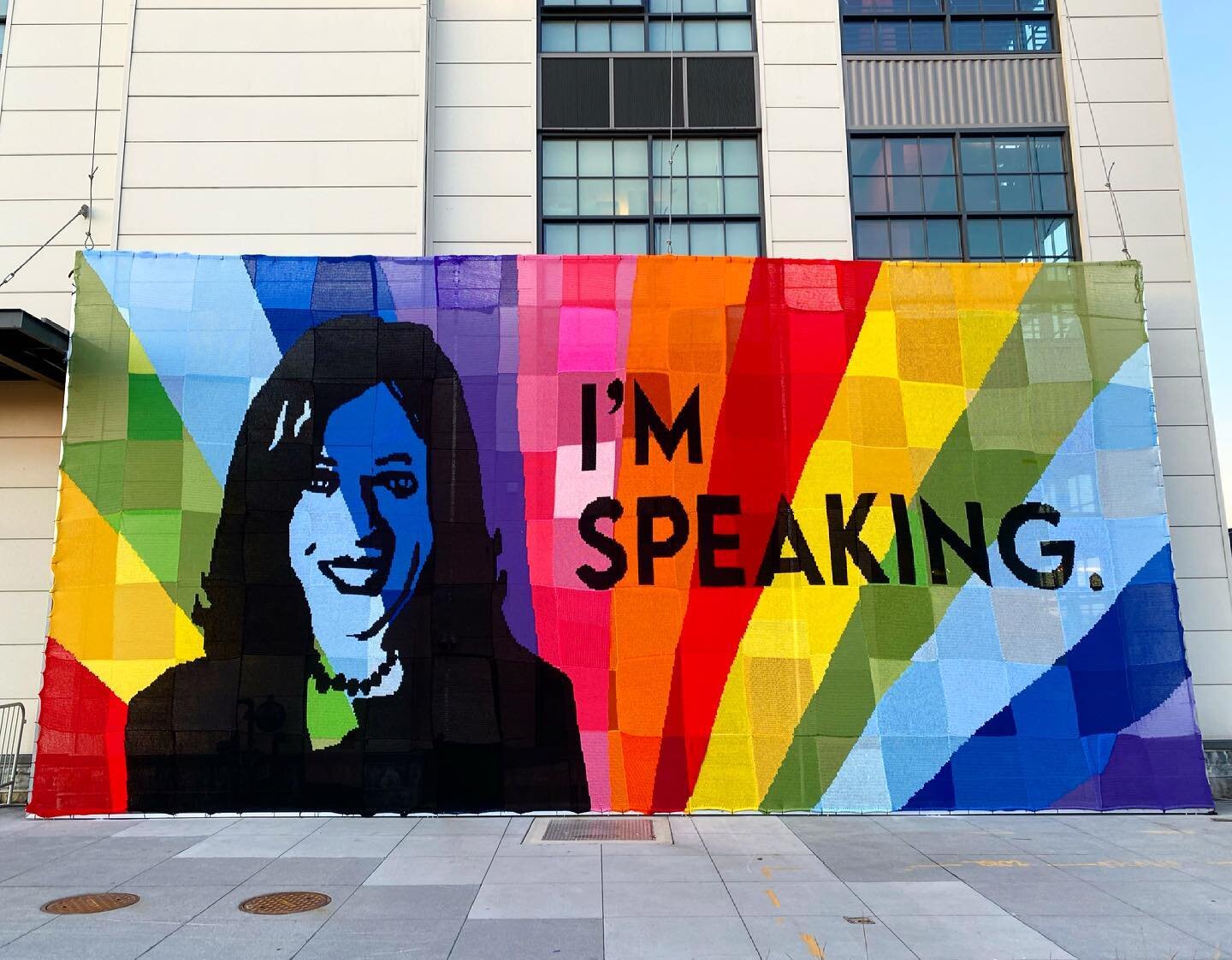 We did it!!!! Celebrating Kamala Harris as our first Madam VP on International Women&rsquo;s Day. Each square is special, unique, and true to the human who made it!!! Thank you to each and every one of you who made this mural come to life!! My heart 