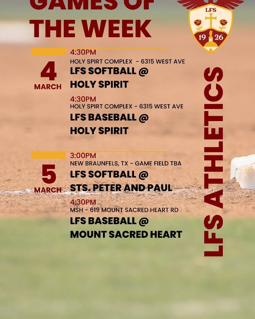 🦅It's Time for Eagle's Baseball ⚾️ and Softball 🥎!

Grab your Eagles gear and head on down to the fields, because our boys and girls will be in action two times this week!