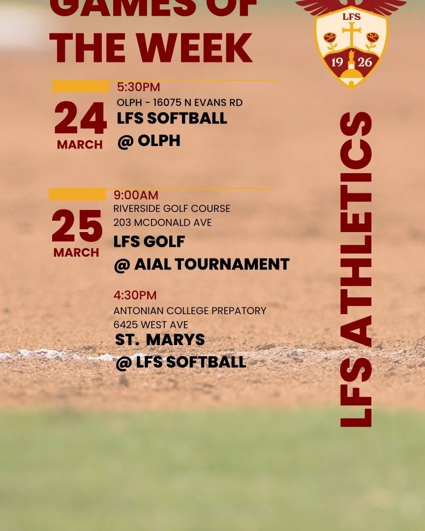 Another exciting week ahead for our Eagles! 

⛳️ Our Golf Team heads to their 2nd Tournament this Wednesday. 

🥎 Eagles softball will have a special experience playing their next home game at Antonian H.S. this Wednesday! Let&rsquo;s pack the stands