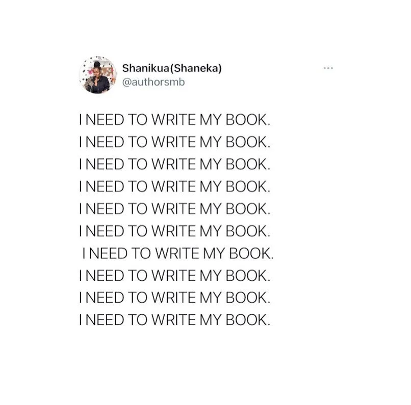 Anyone else say they were going to start writing their book June 1st ?! 👋🏾 comment down below if this is you👇🏾