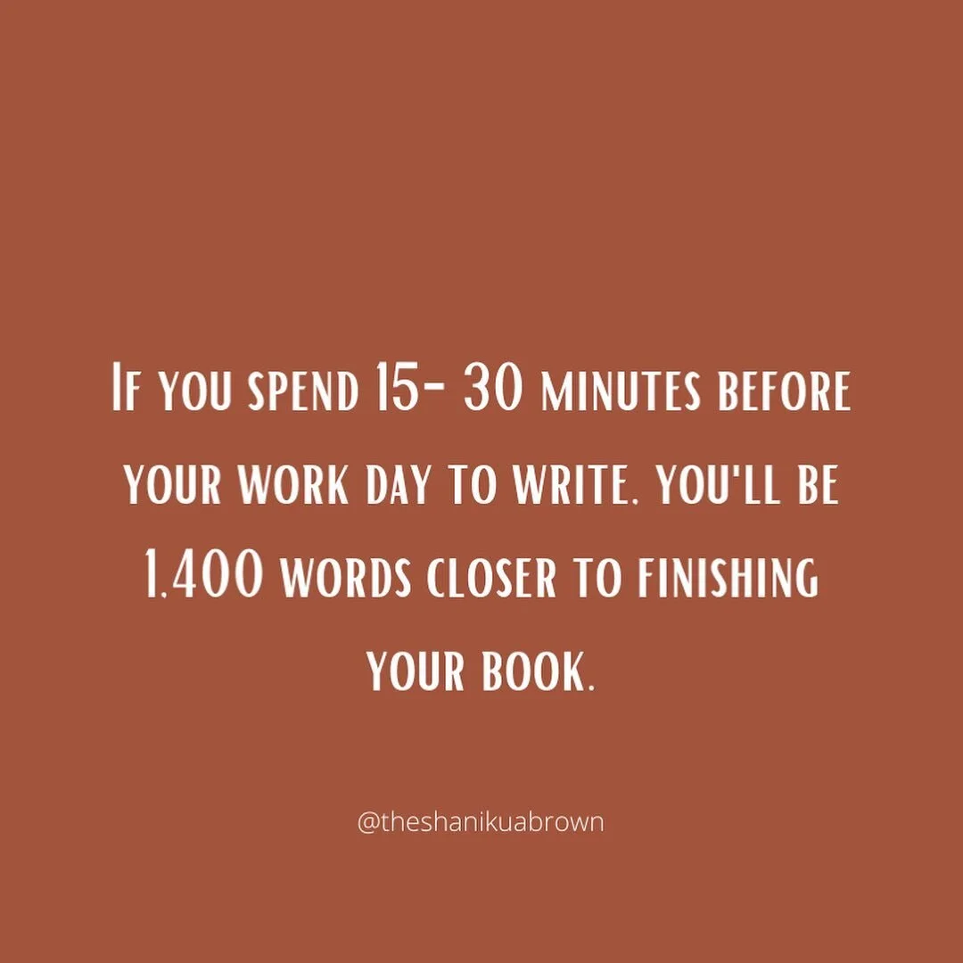 You ain't about to finish your book because you ain't even trying to write.⁠
⁠
GRL, I want you to challenge yourself to start writing everyday. About 2 years ago I stopped writing and I LOVE writing. It's my passion but I stopped and I didn't even tr