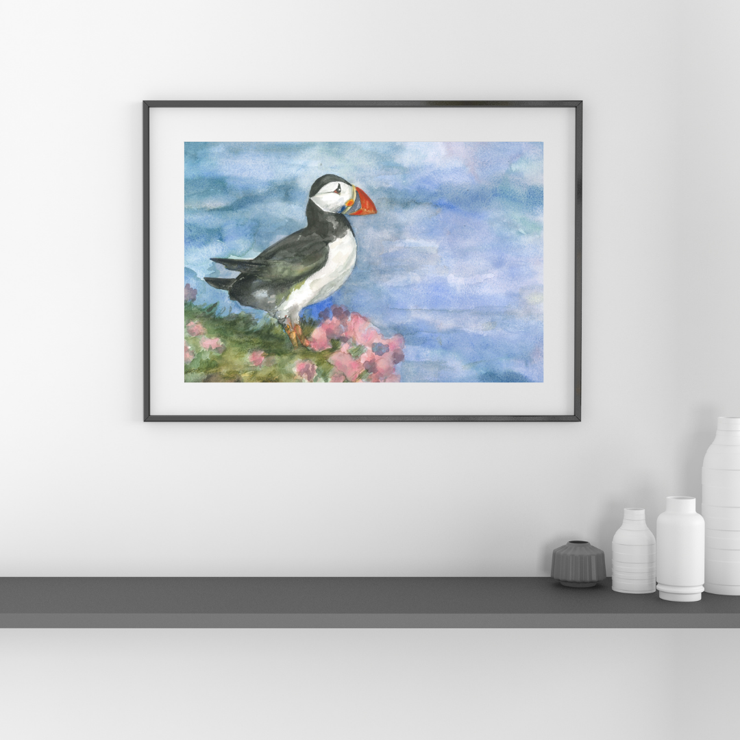 Puffin Lookout — A4 Fine Art Print