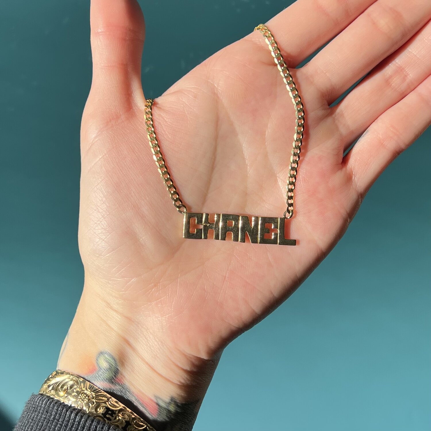 Chanel Name Necklace in 925 Sterling Silver