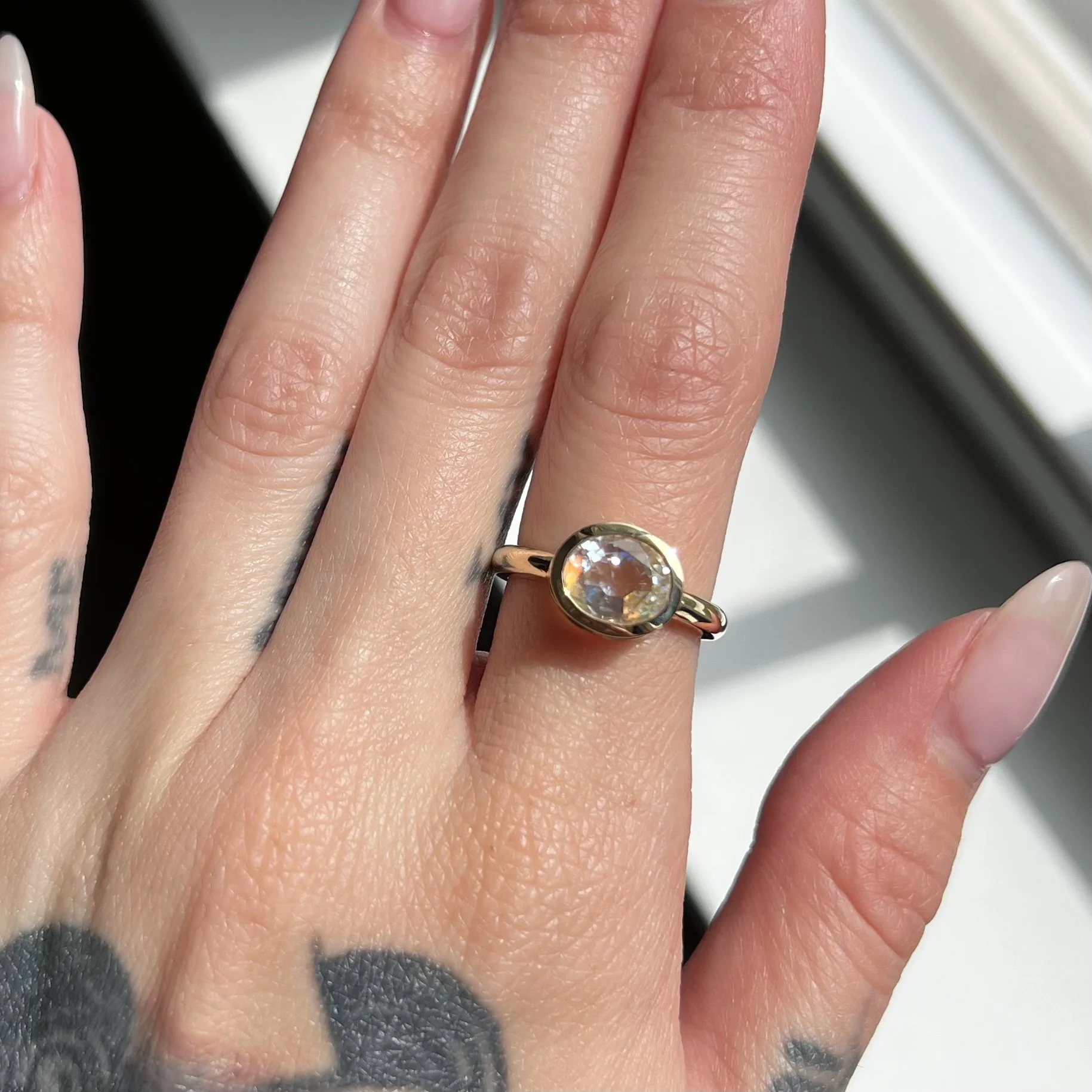 The Petal Ring: 2.16ct Moonstone