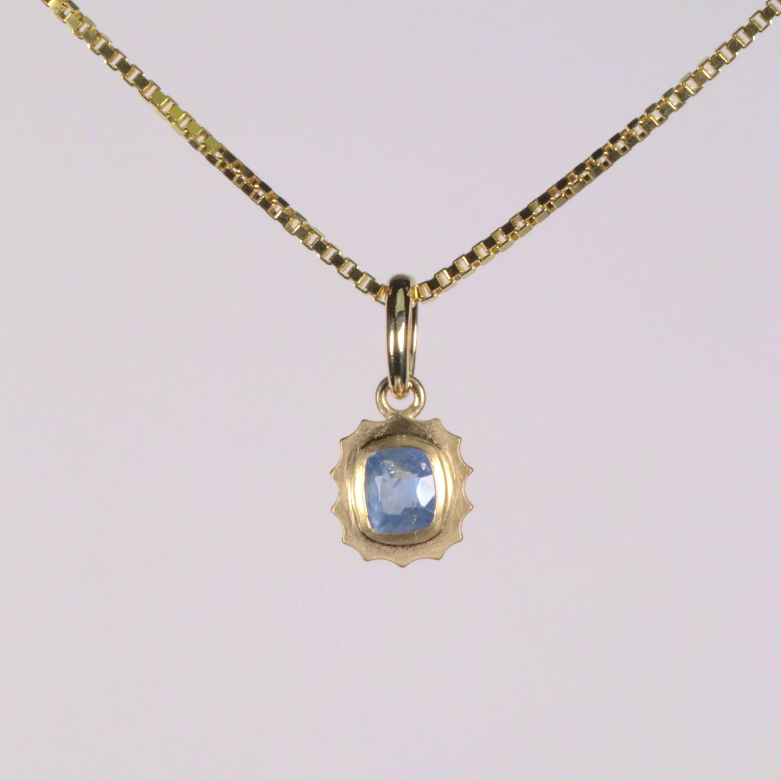 The Mini Tides Charm: 0.76ct Blue Sapphire