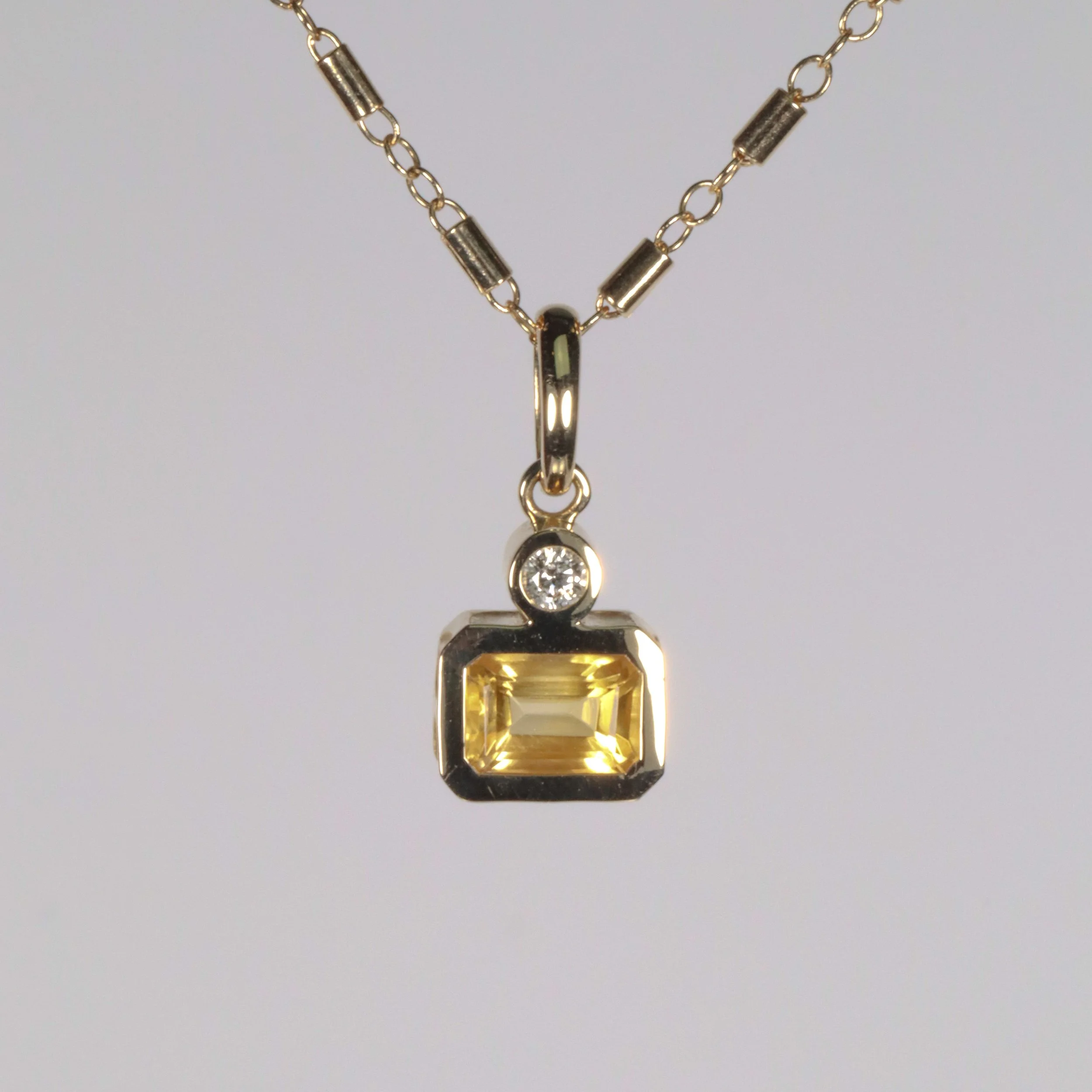 The Citrine Mini Petal Charm