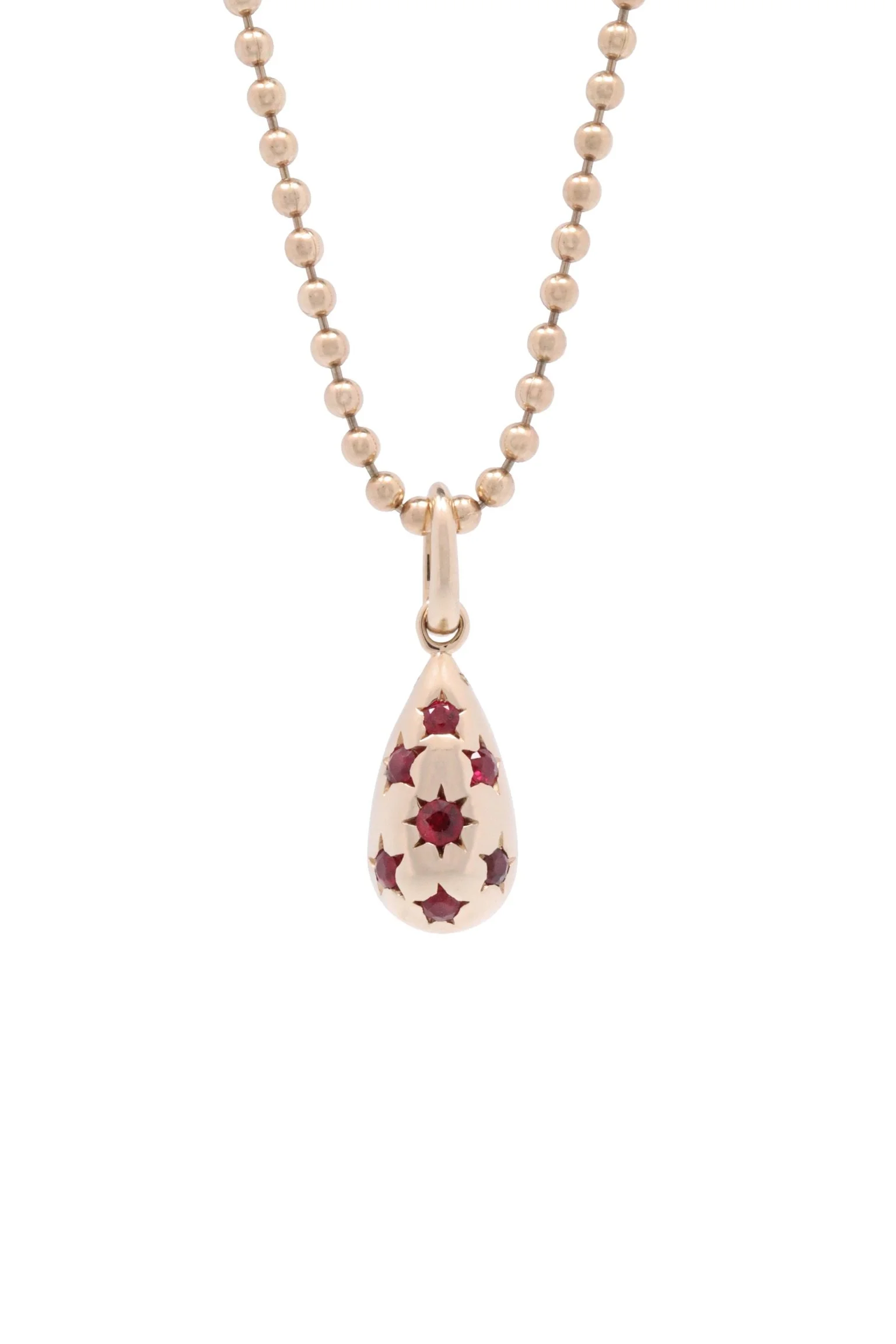 The Teardrop Charm: Ruby