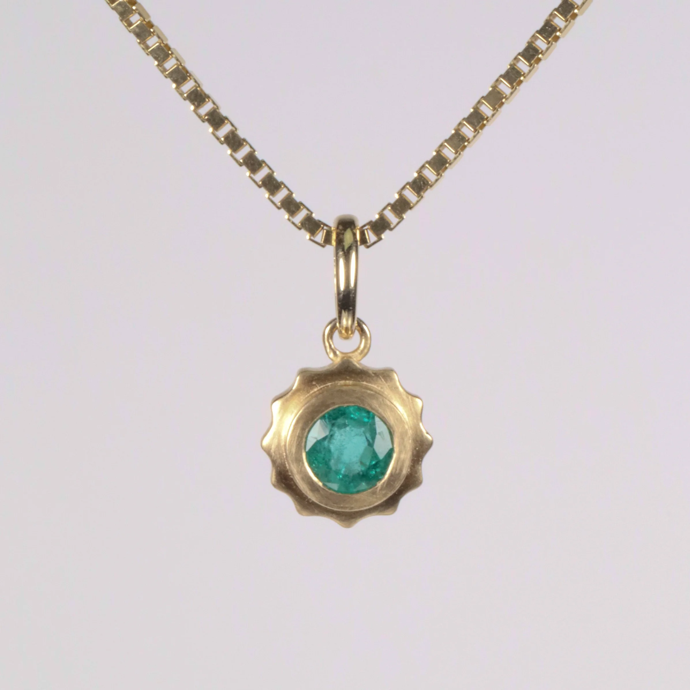 The Mini Tides Charm: 0.56ct Emerald