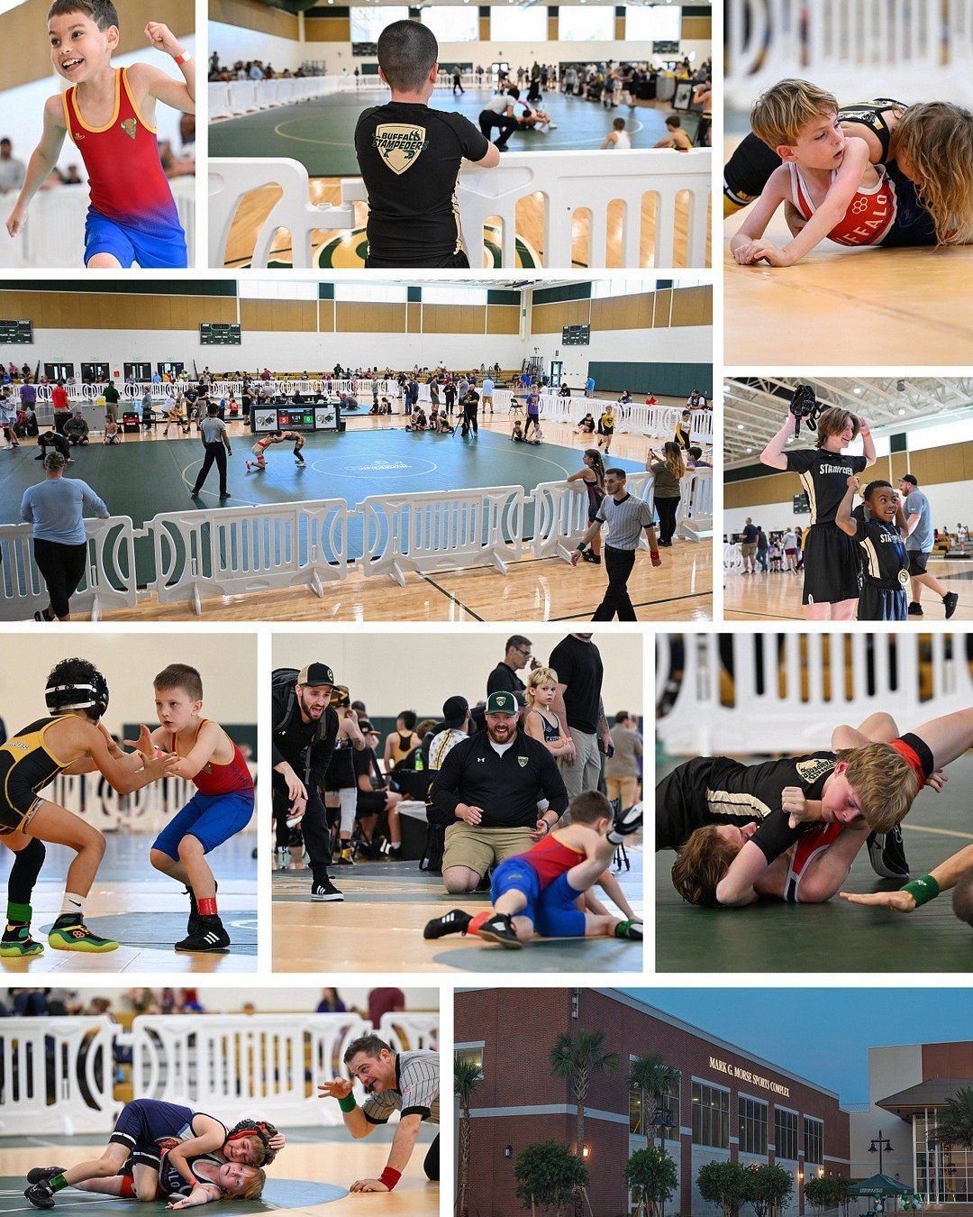 The Buffalo Stampeders and The Villages High School hosted the first ever Buffalo IOF Youth Wrestling event today at the Mark G. Morse Sports Complex. Looking forward to hosting the AAU State Tournament next weekend!