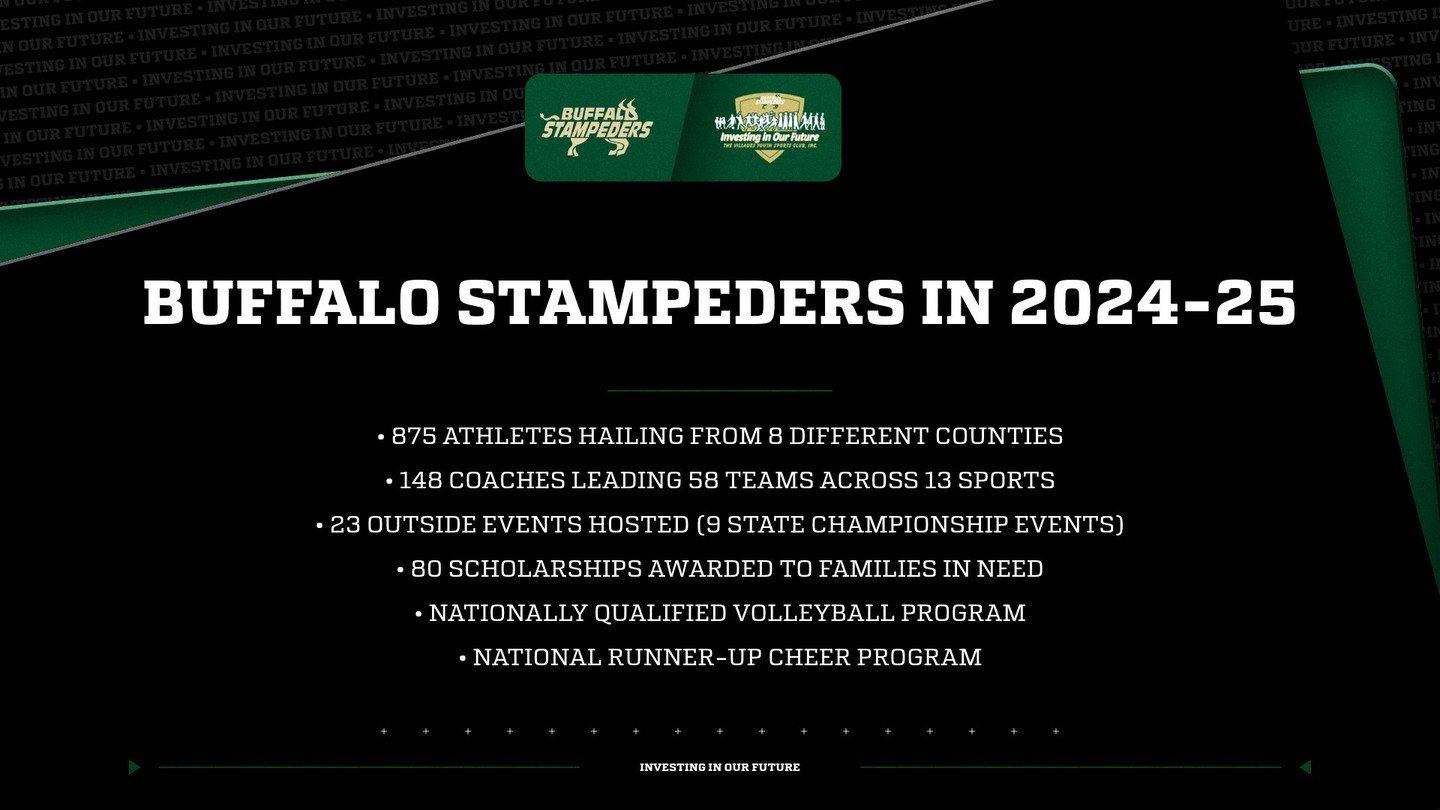 Here&rsquo;s a look at the recently completed 2024-25 school year through the eyes of the Buffalo Stampeders. THANK YOU to all of our athletes, coaches, families, volunteers and support staff who made all of this possible!