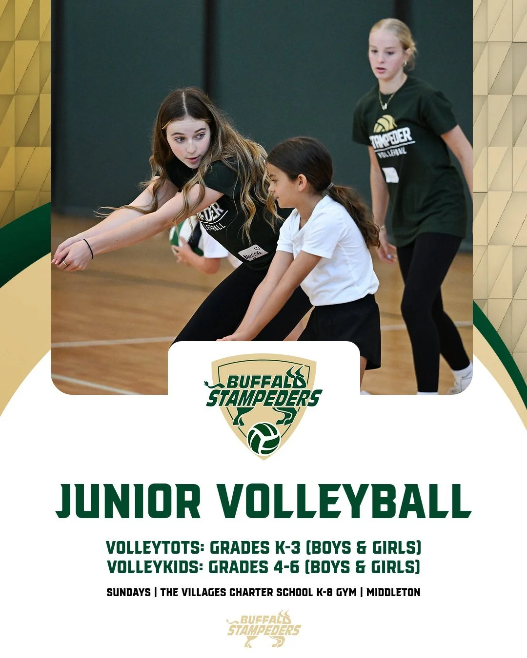 FOR THE LITTLE ONES: Introducing our newest volleyball programs, VolleyTots and VolleyKids feature on-court instructional sessions for the sport's youngest players. For more information or to register, visit the VOLLEYBALL page on our website.
