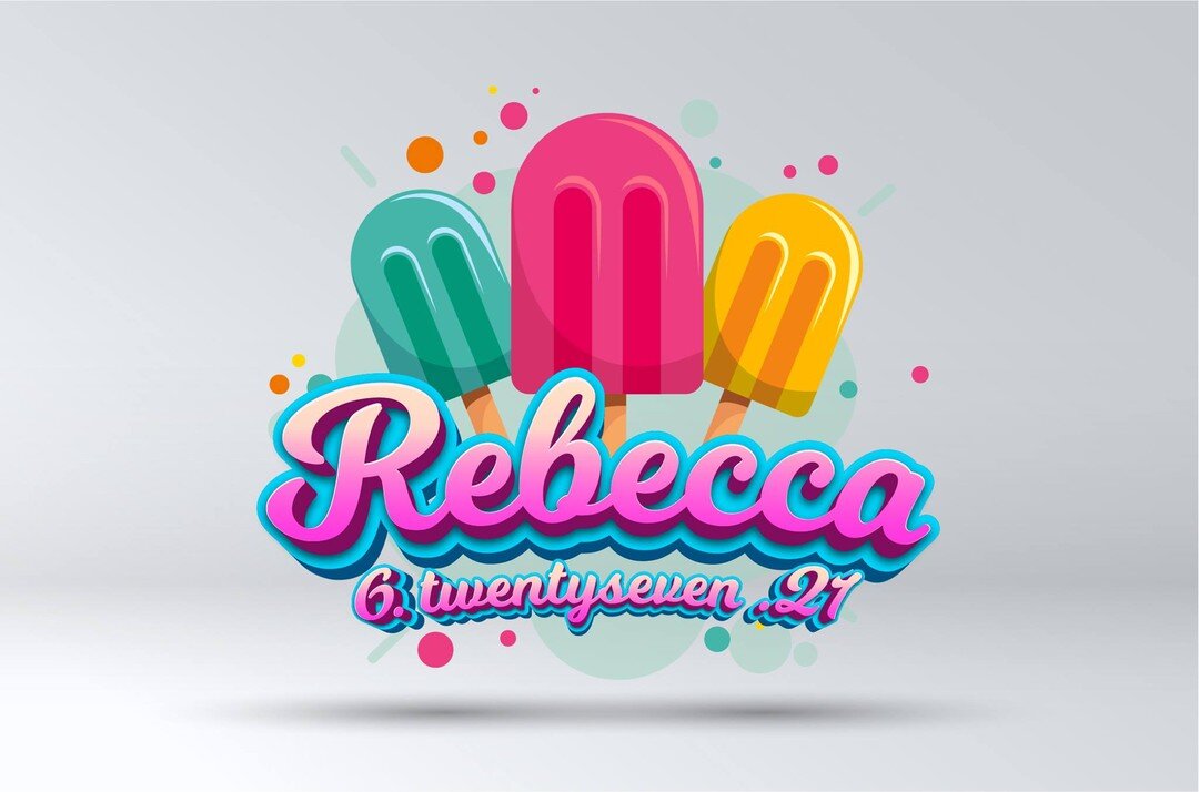 Congratulations Rebecca on your Bat Mitzvah! 
🌈Unique logos that bring your event to life.⚡️
#MitzvahGraphics #Logos #BarMitzvahLogos #BatMitzvahLogos #custom #BnaiMitzvahLogo