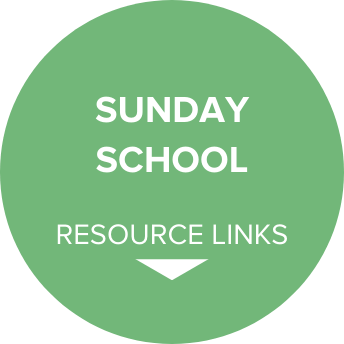 Green circle with text reading 'Sunday School Resource Links'."