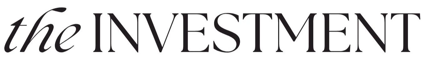 Stylized text that reads 'the INVESTMENT' with 'the' in cursive and 'INVESTMENT' in bold uppercase letters.