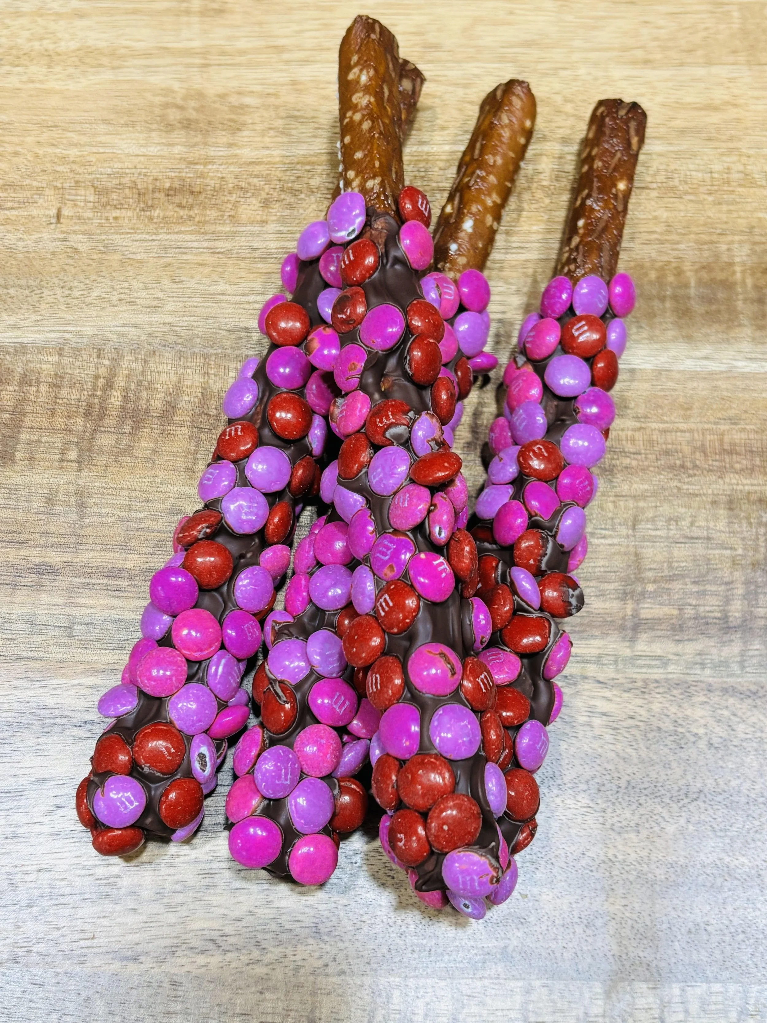 Valentine Chocolate Covered Pretzel Rod- Bakery Pick-up Only