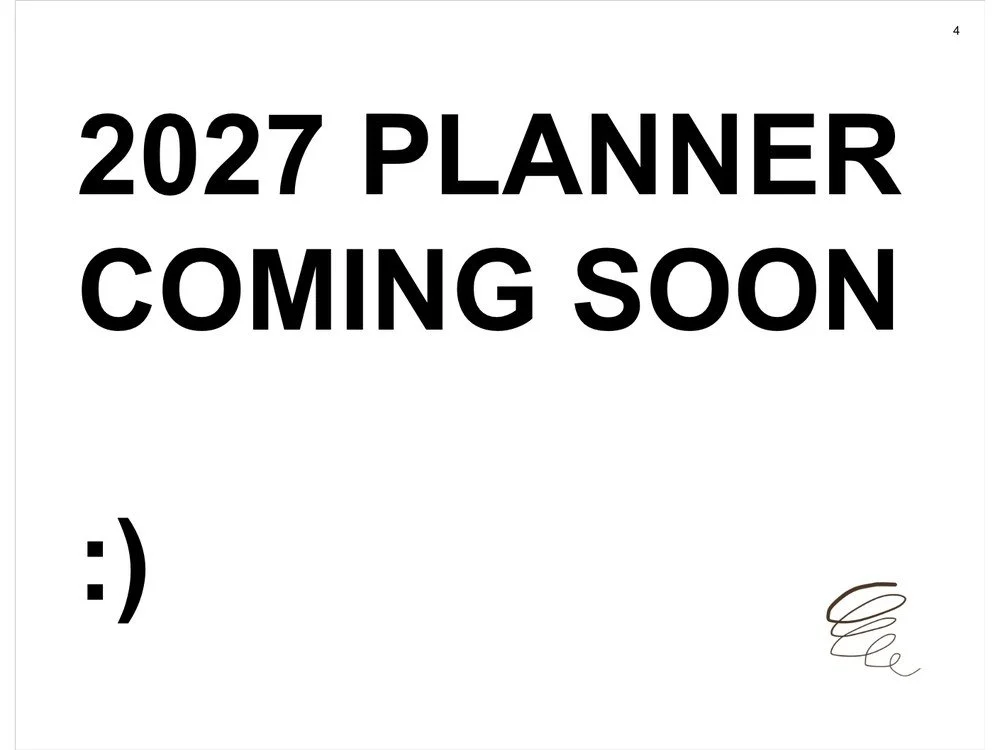 The 2027 planner